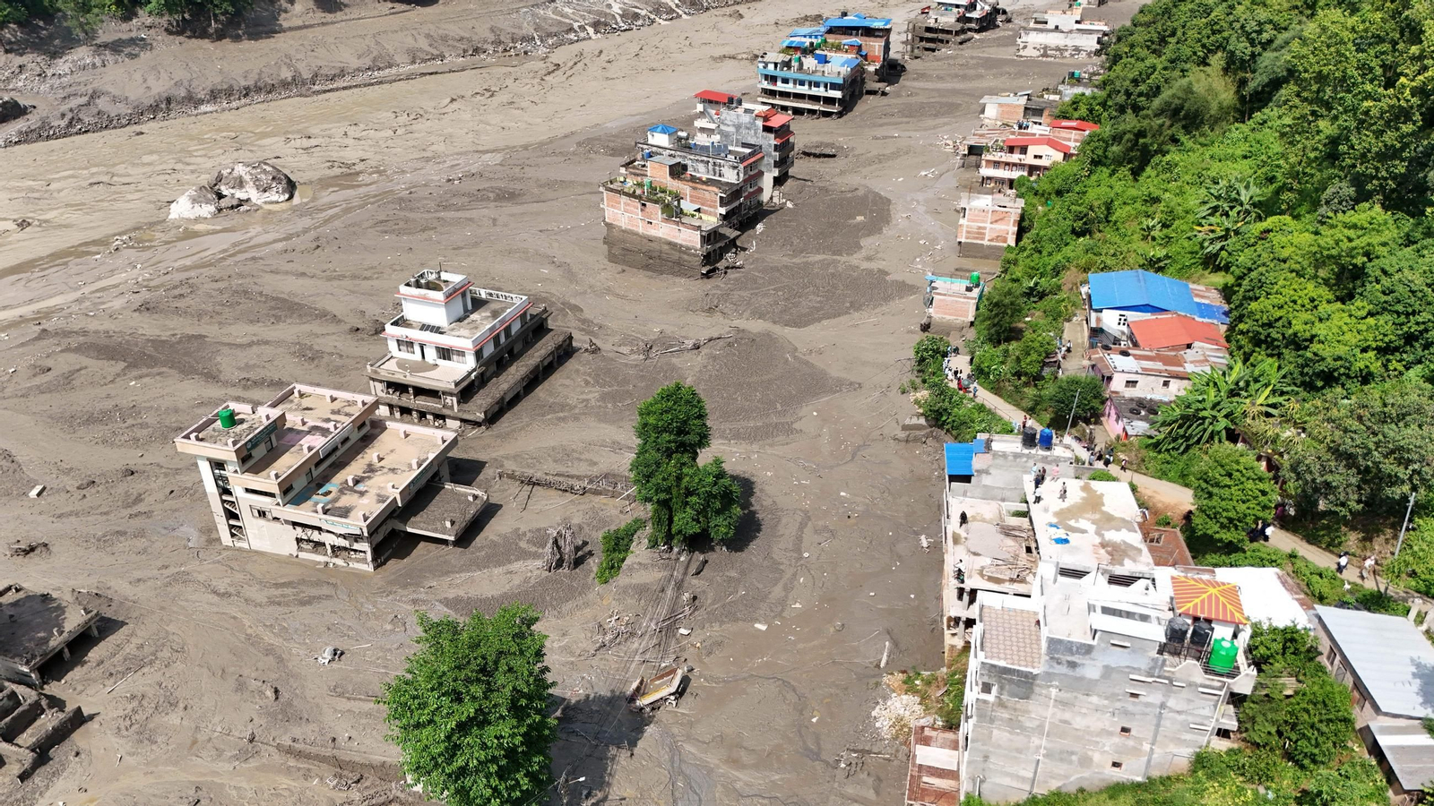 Galería | Las imágenes satelitales que muestran la devastación de la riada en Nepal
