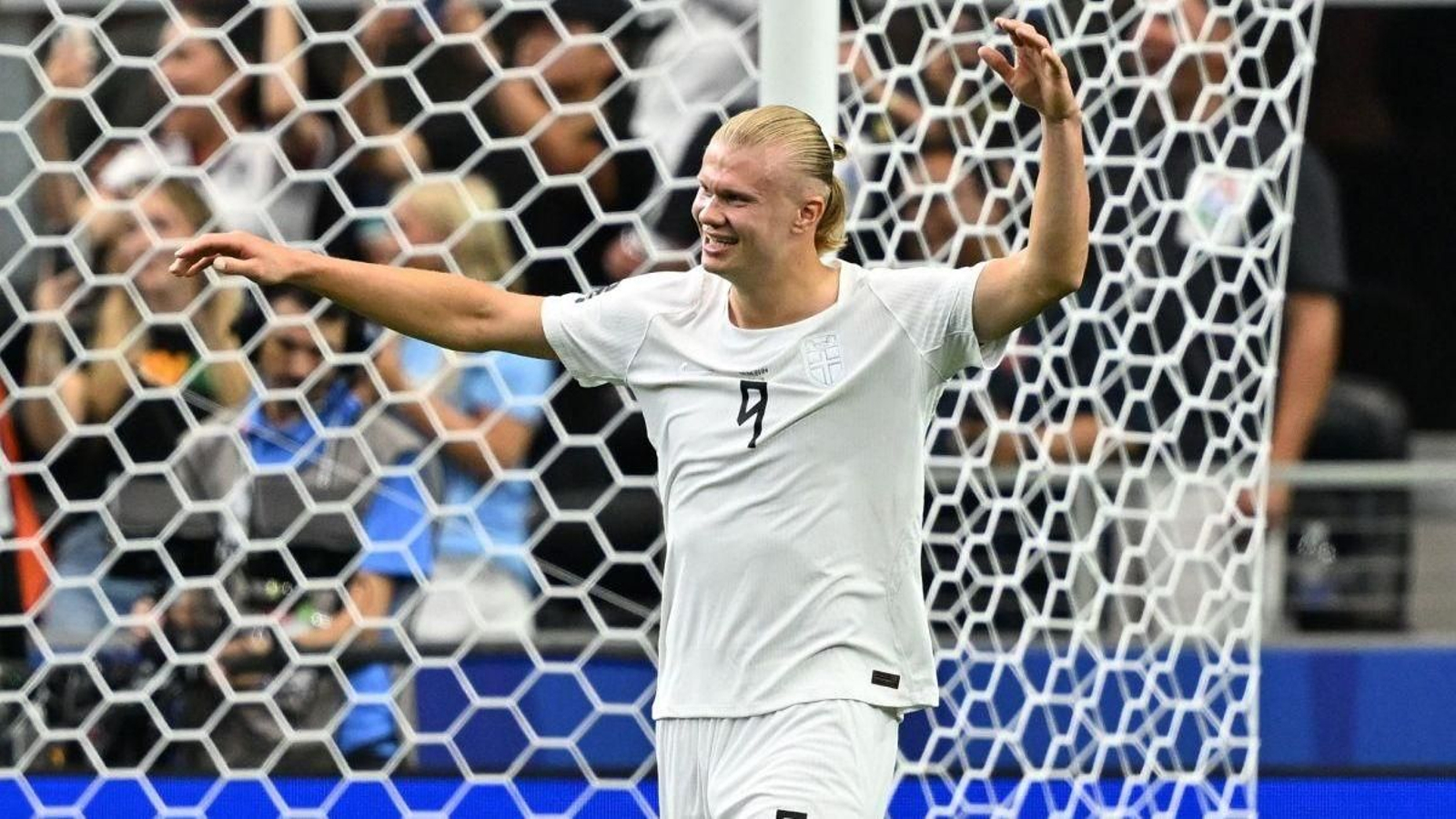 Haaland celebra el gol con el que su selección superó a Costa de Marfil.