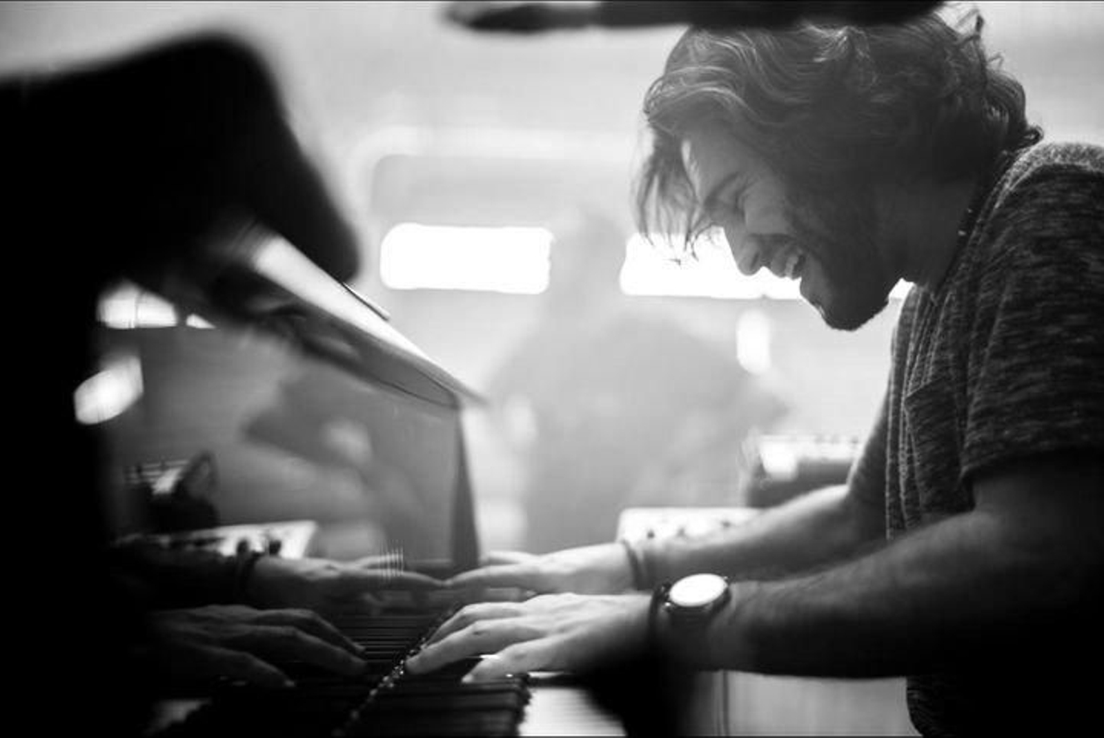El pianista Gabriel Peso, durante uno de sus conciertos.