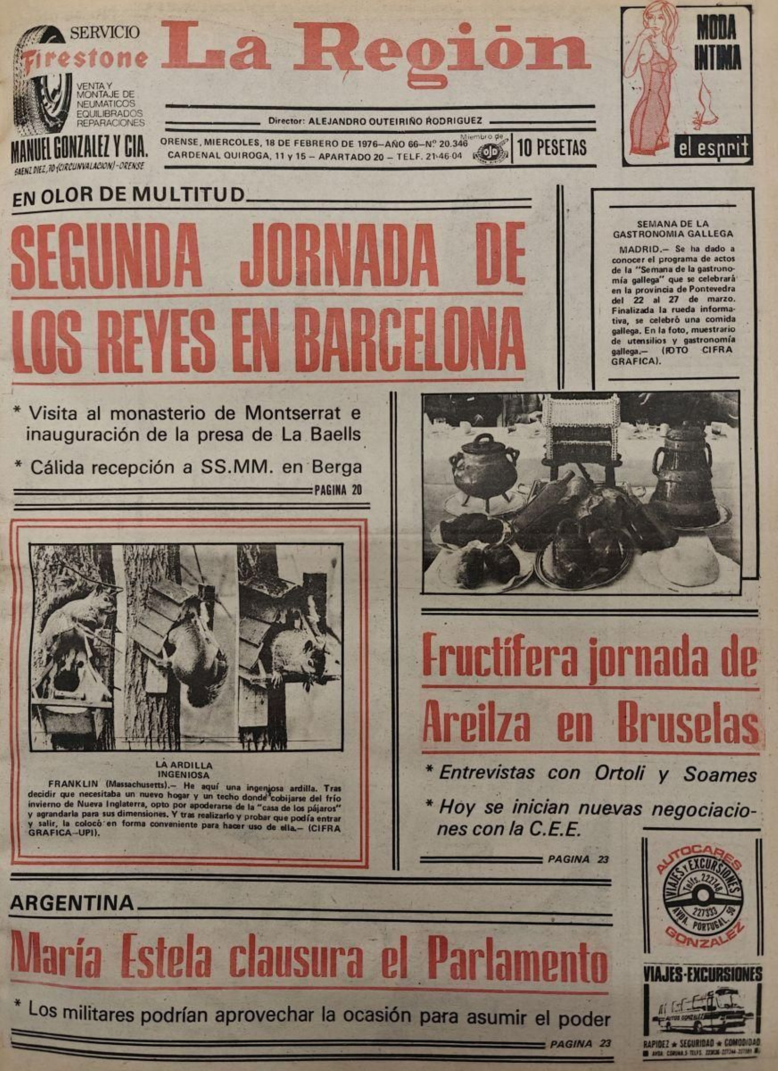 La portada.