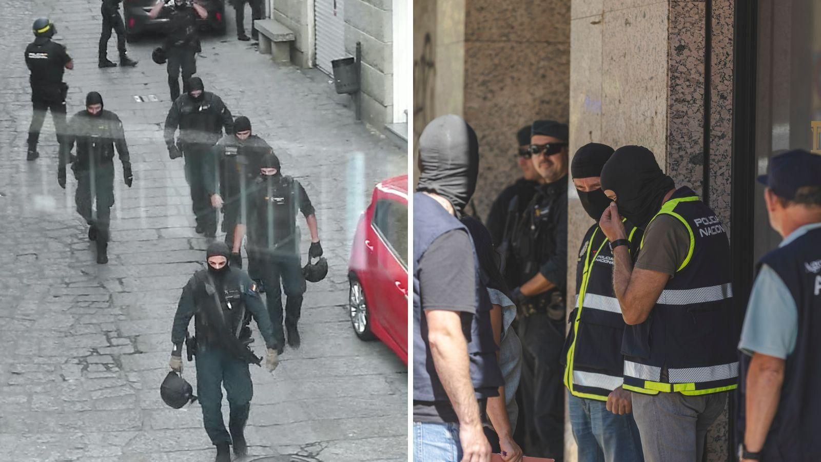 La Policía Nacional realiza una redada en la Rúa Maior de Seixalbo