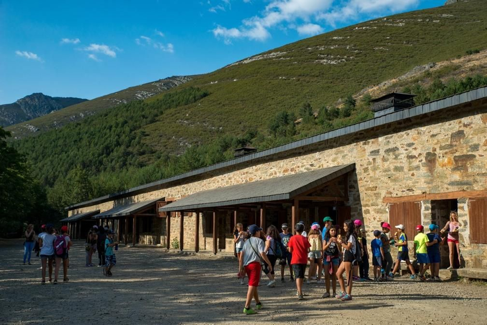 Campamento infantil en 2017 en O Invernadoiro (ÓSCAR PINAL).