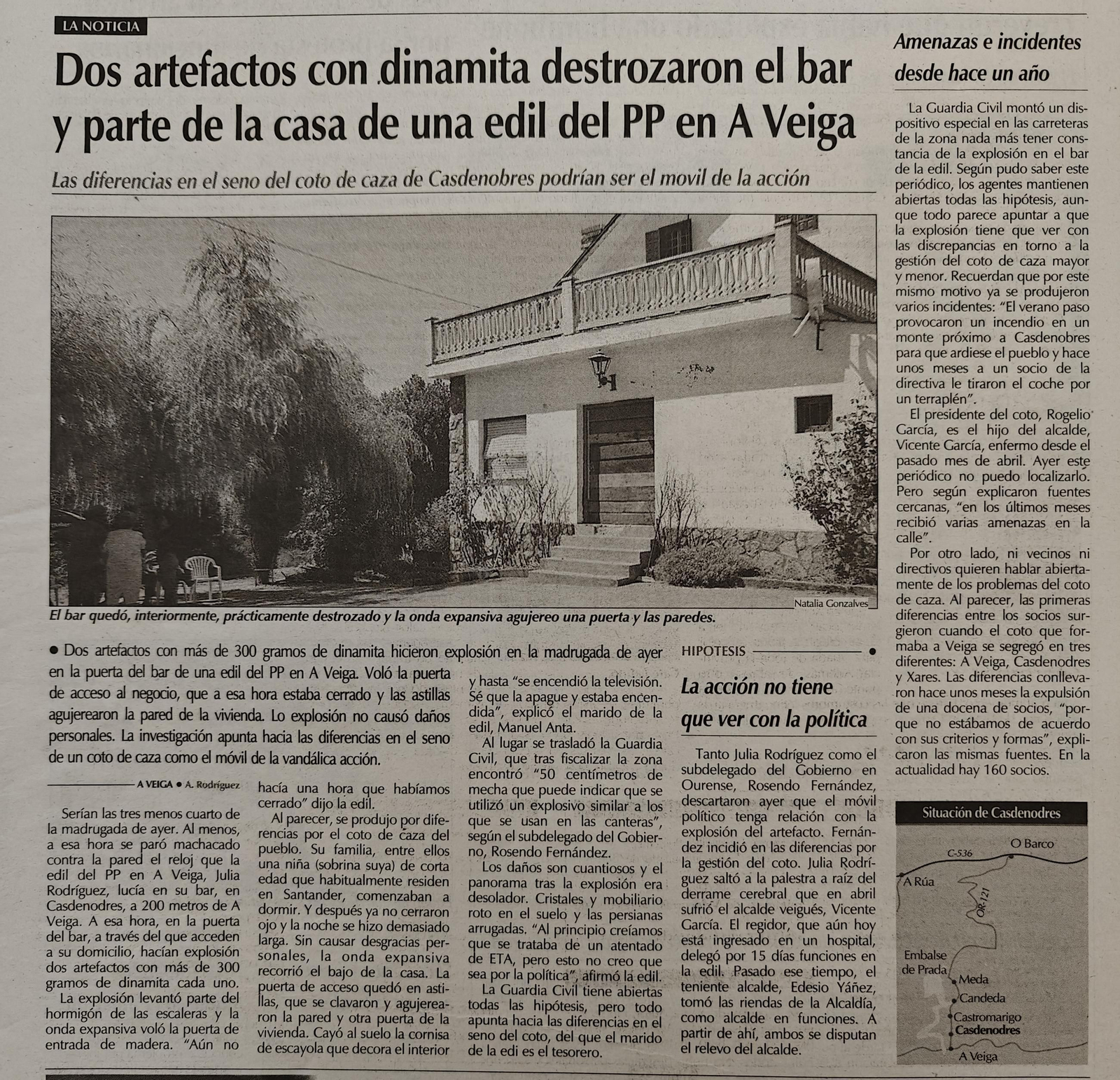 Noticias escaneadas del periódico La Región del 2000