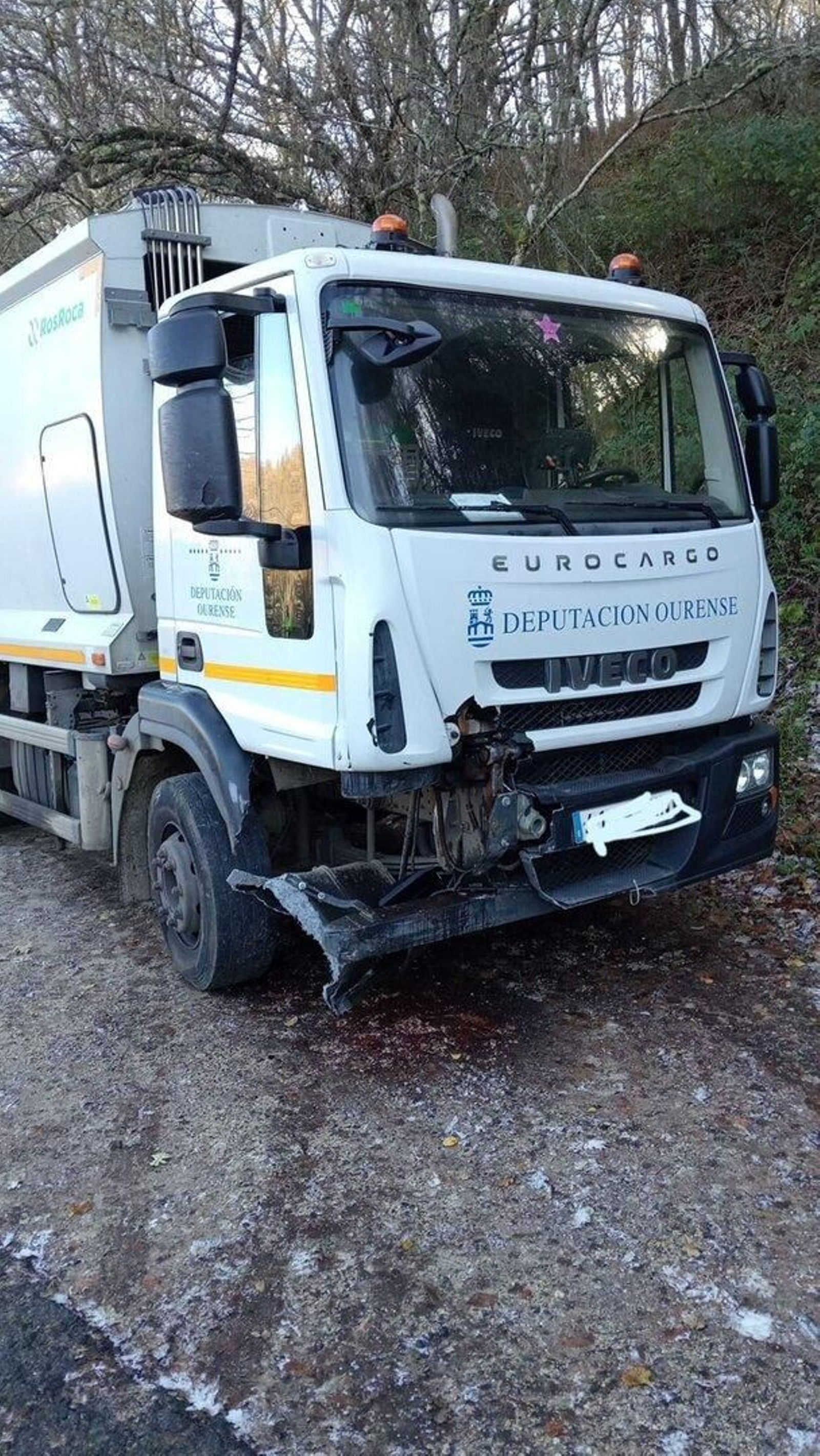 Un camión de basura en una imagen de archivo