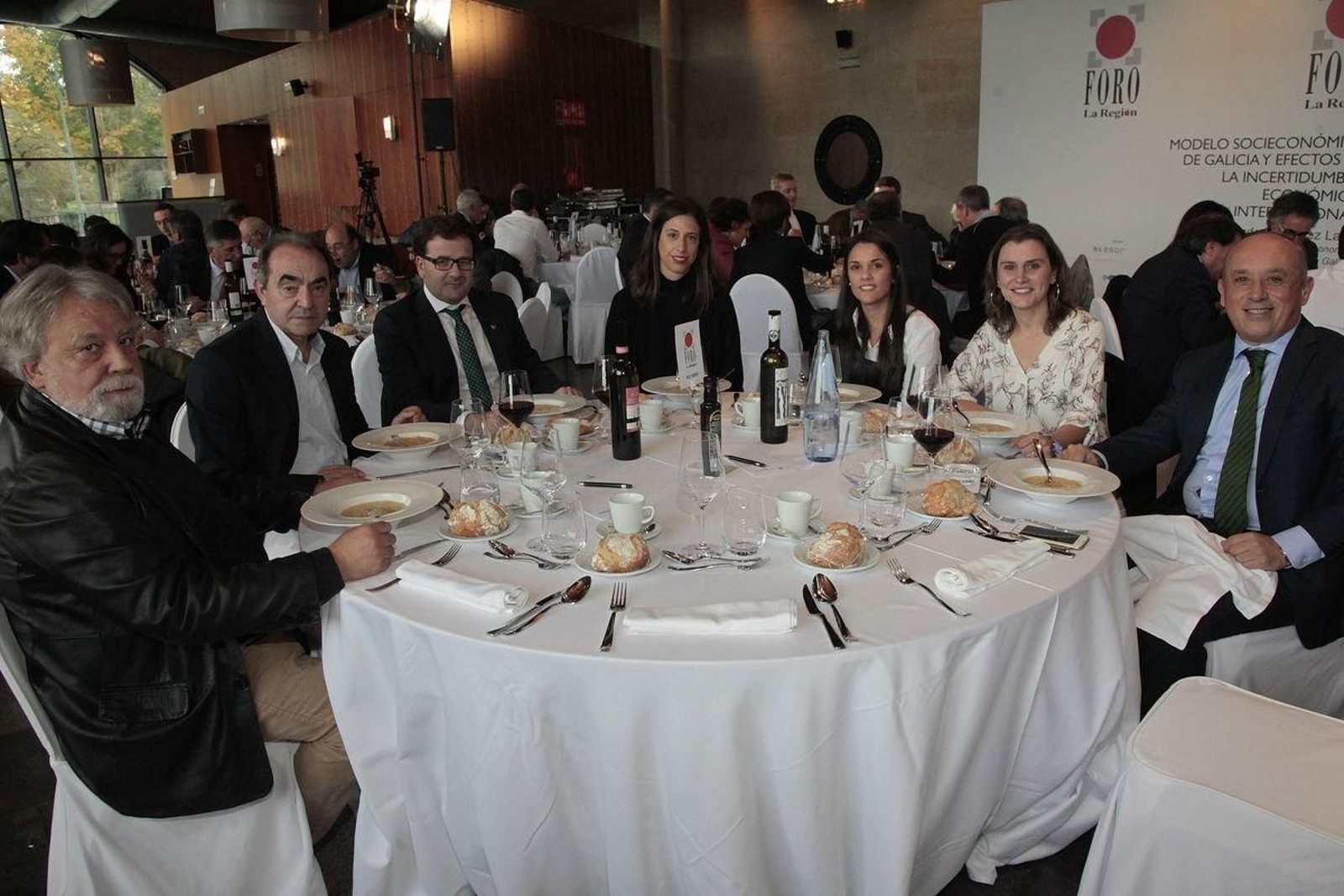 Alfredo Conde, Miguel Antonio Cid, Luis Pertierra, María Galende, Andrea Lama, Natalia González y Jorge Villarino.