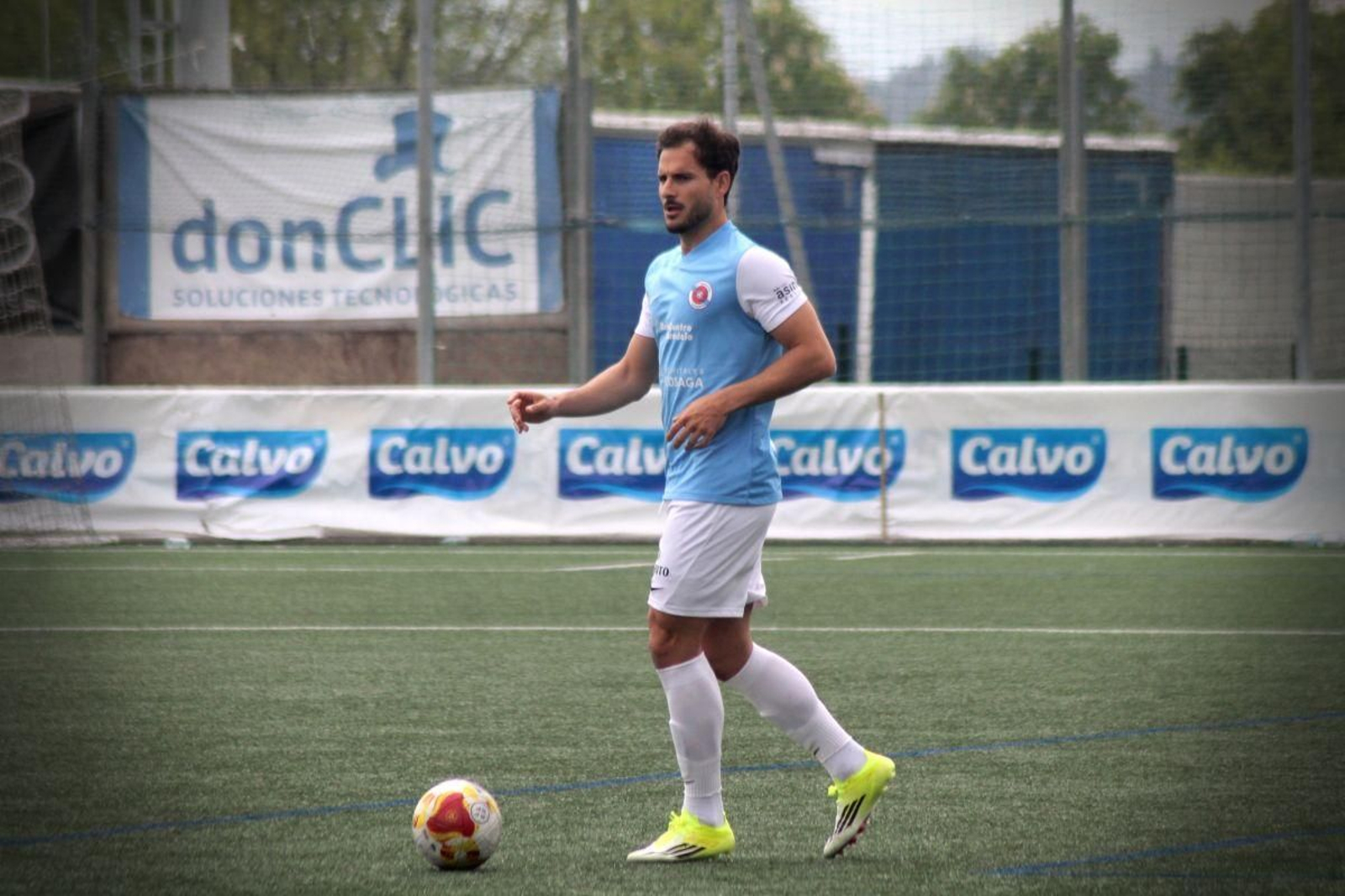 Lucas Puime, autor del primer gol de la UD Ourense ante el Bergantiños.