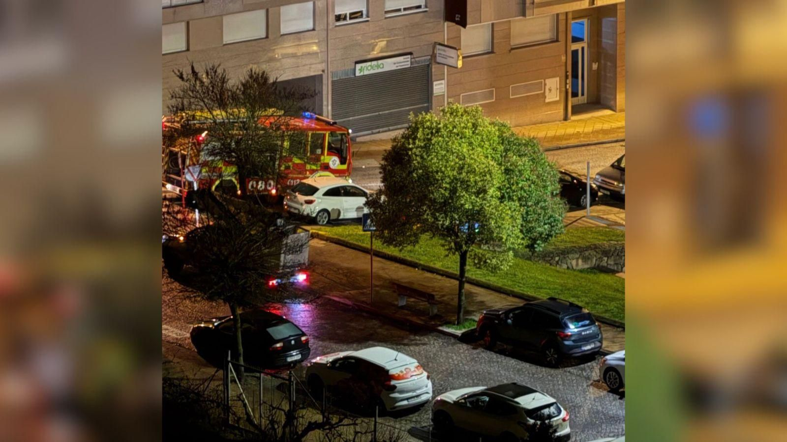 El barrio de O Couto durante el corte de luz