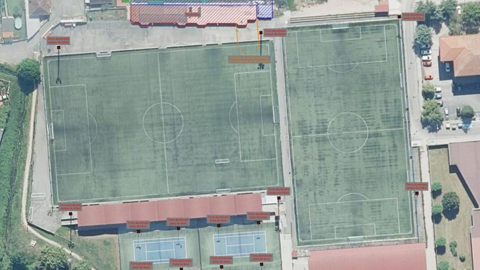 El campo de Santa Mariña, en el que se proyectan obras de mejora.