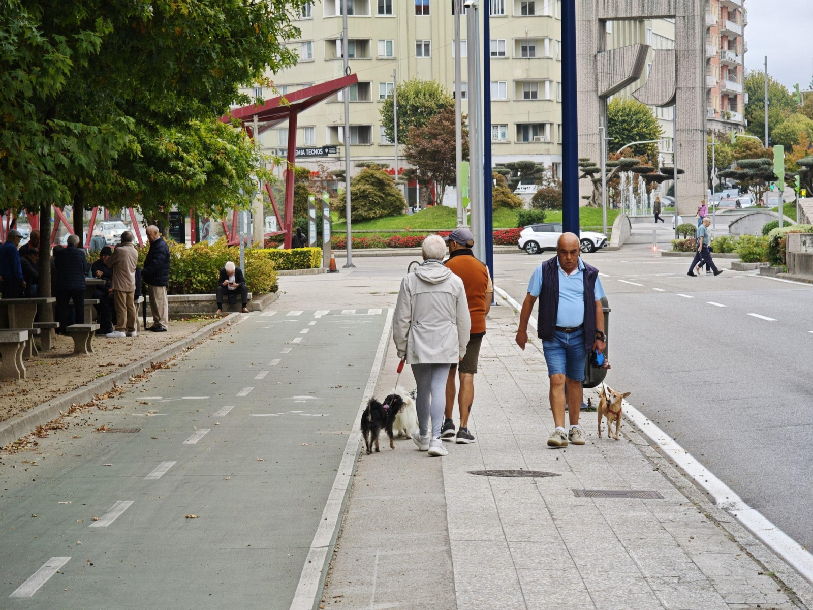 Paseando perros este pasado domingo por el entorno de As Travesas y Coia