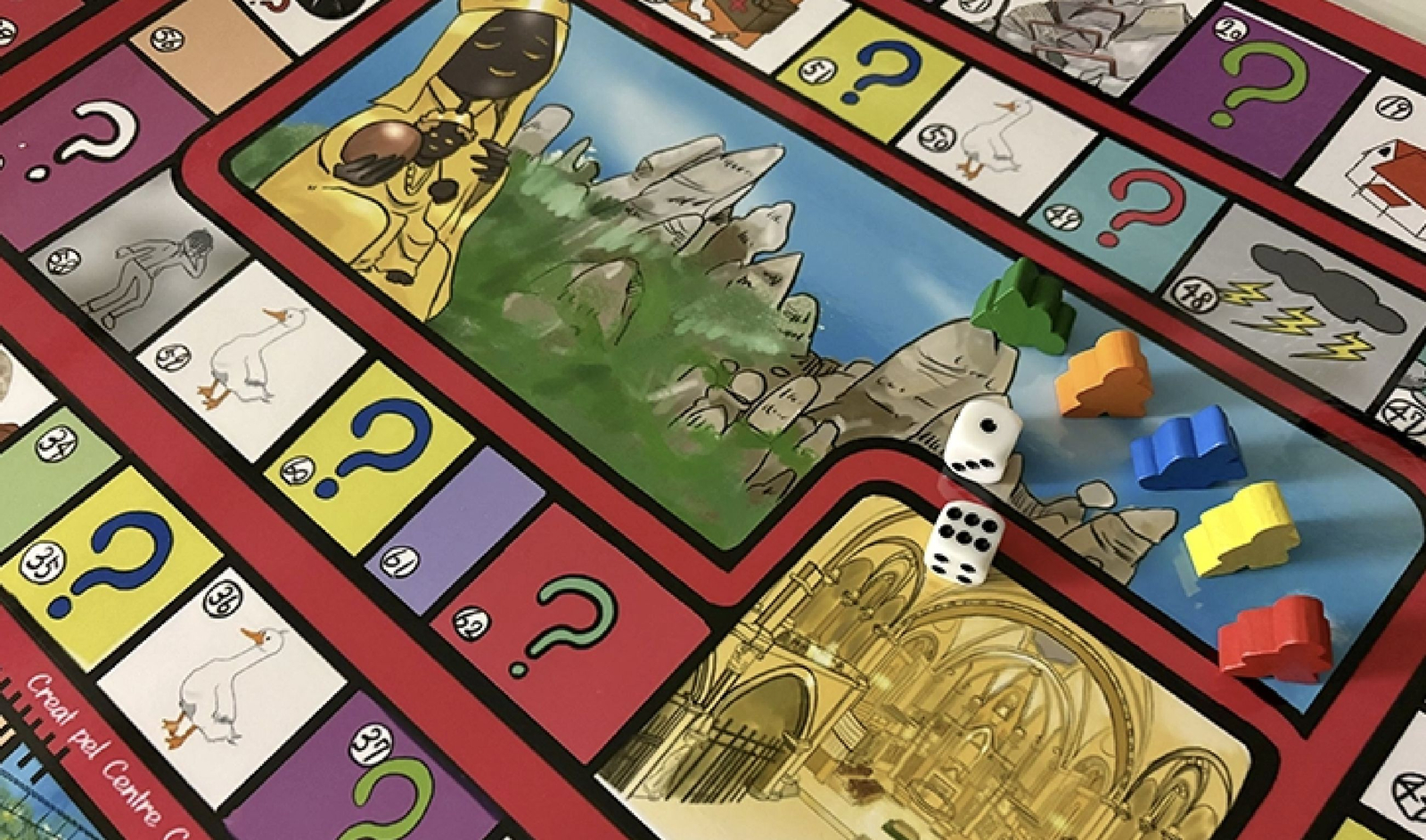 El juego de la Oca ideado en el Casal de Osaka