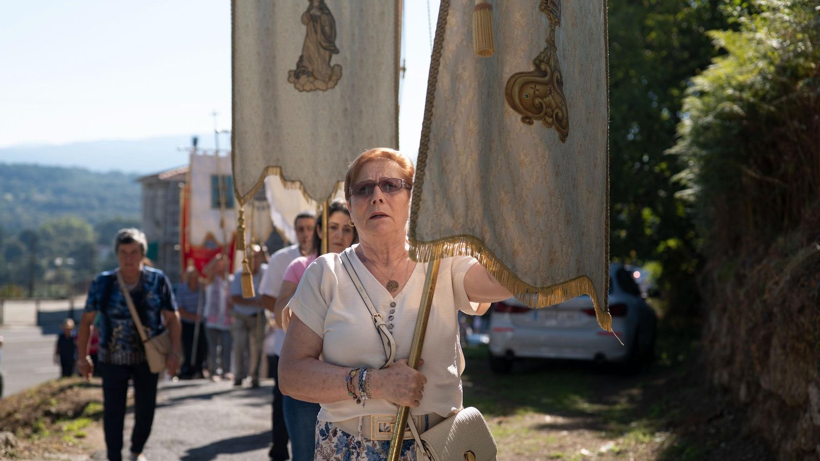 La solemne “Procesión do Encontro”.