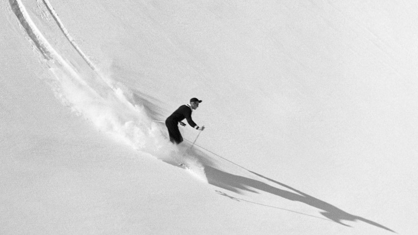 Esquiador en Los Andes, de su libro “Nieve en la cordillera”.