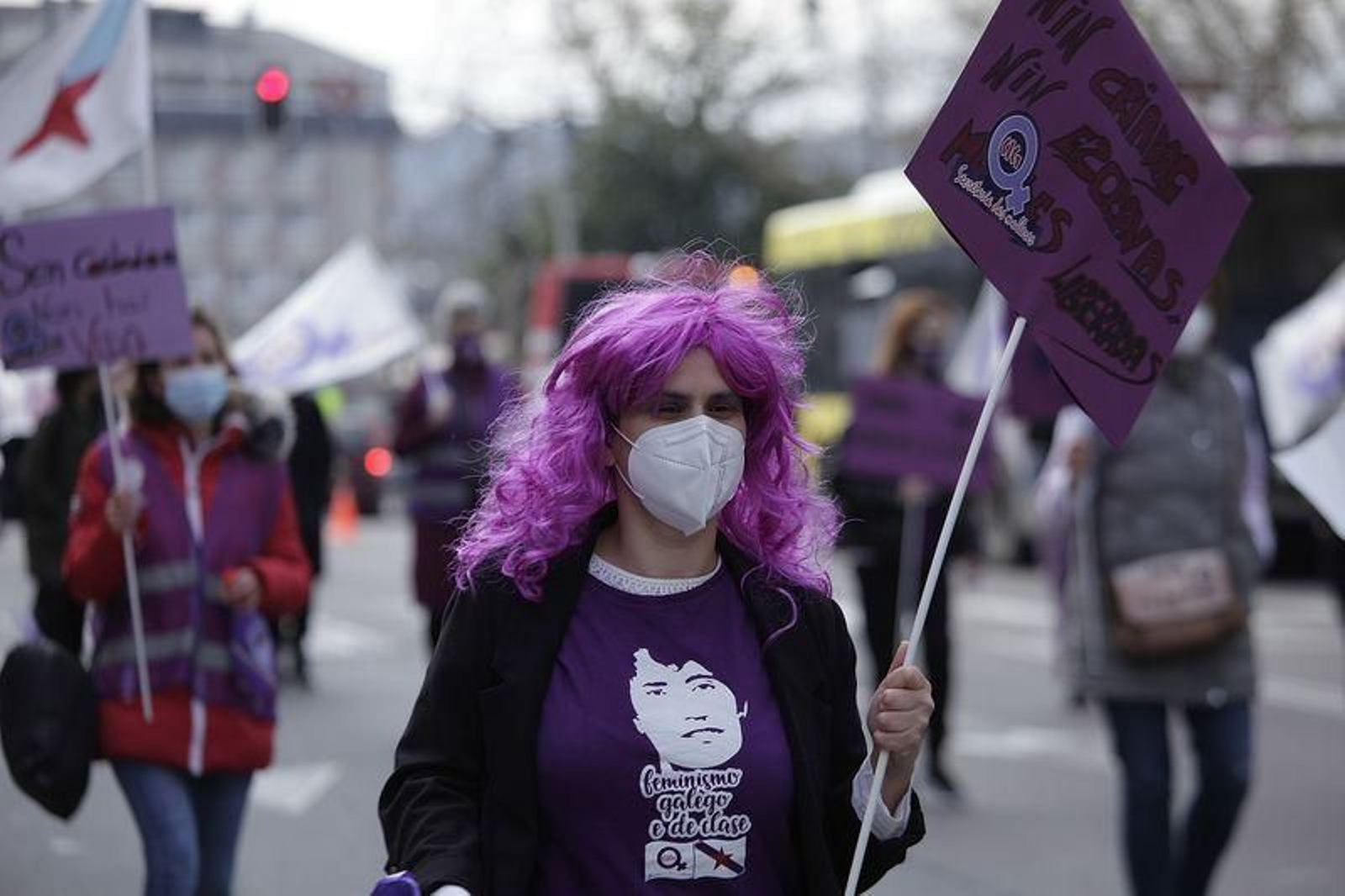 Manifestación de la CIG por las calles de Ourense por el 8M (MIGUEL ÁNGEL).