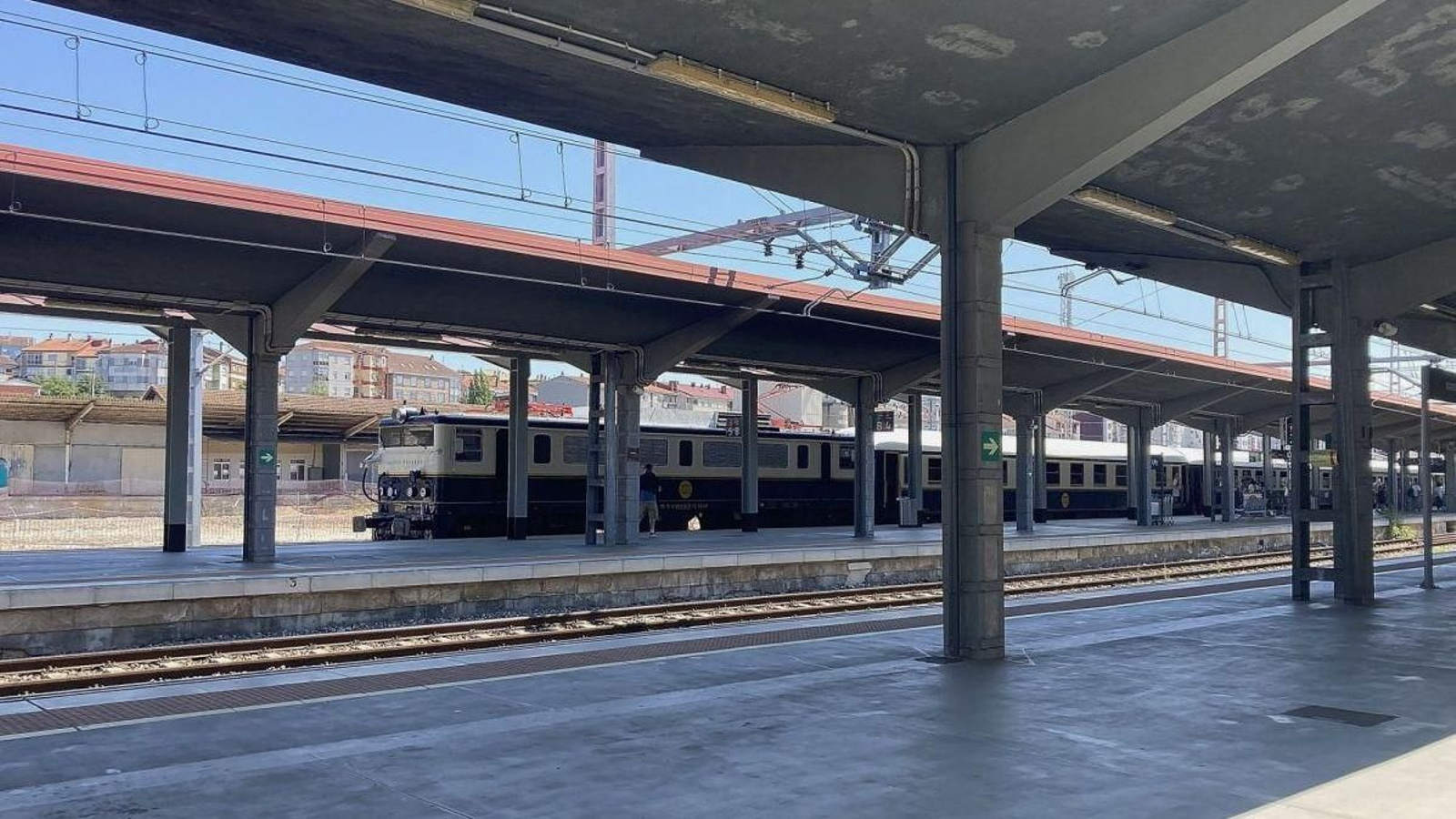 Zona de la estación en la que están los andenes.
