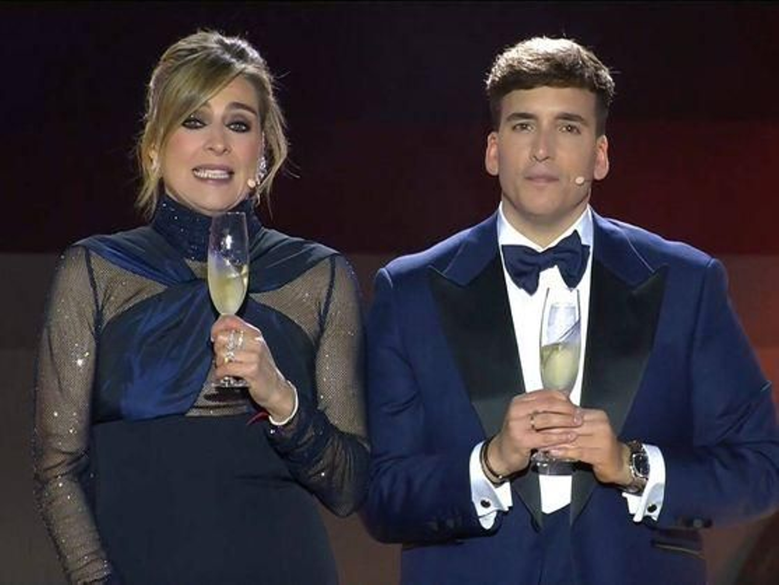 La presentadora Sandra Barneda junto a Xuso Jones.