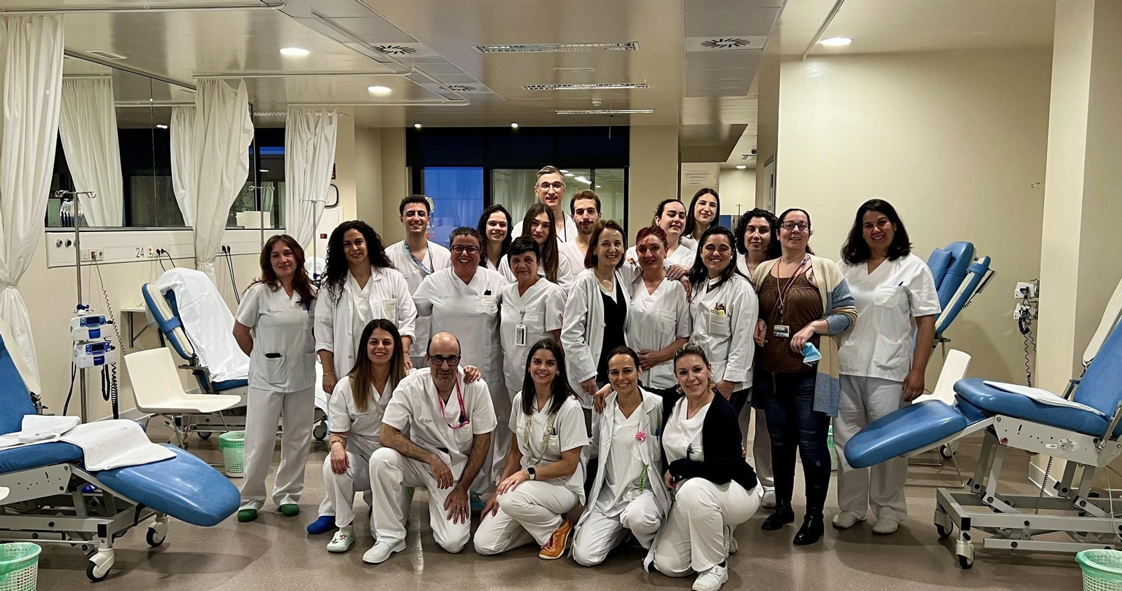 Profesionales del Hospital de Día Oncohematológico del Cunqueiro.