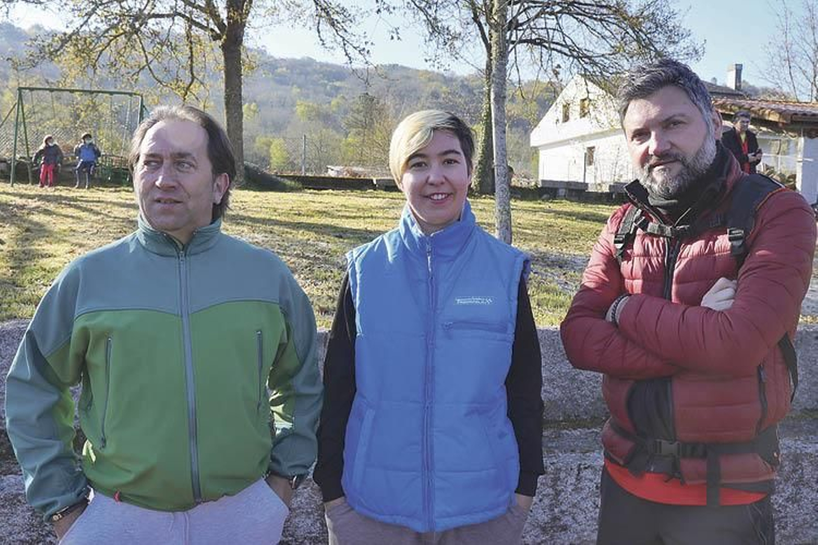 José, Petri y Samu.