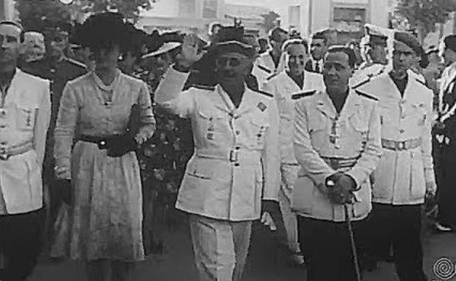 Franco, en una visita a Vigo.