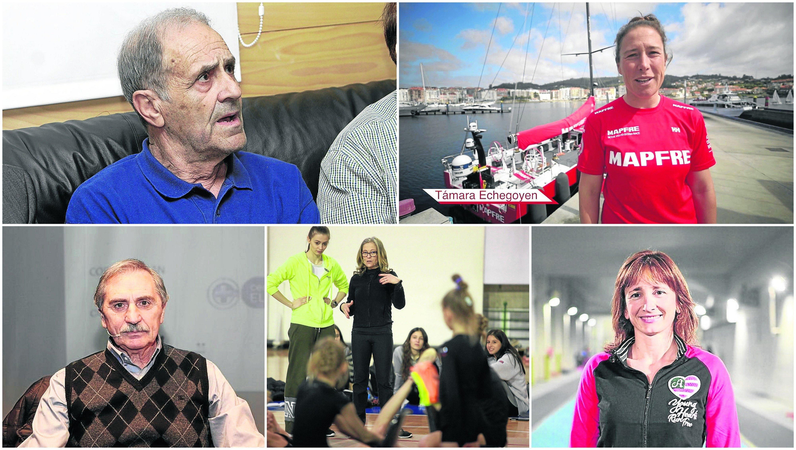 Raúl Rey, Tamara Echegoyen, Miguel Ángel, Marta Bobo y Marta Míguez.