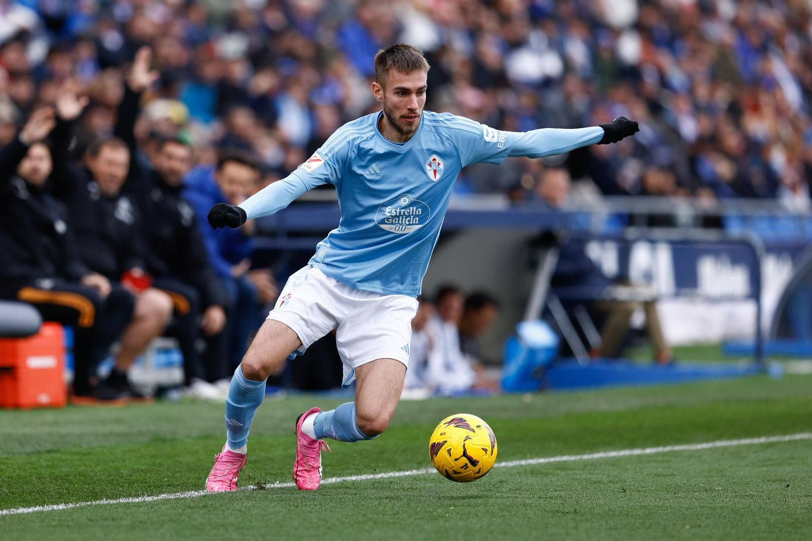 Partido entre el Getafe y el Celta.