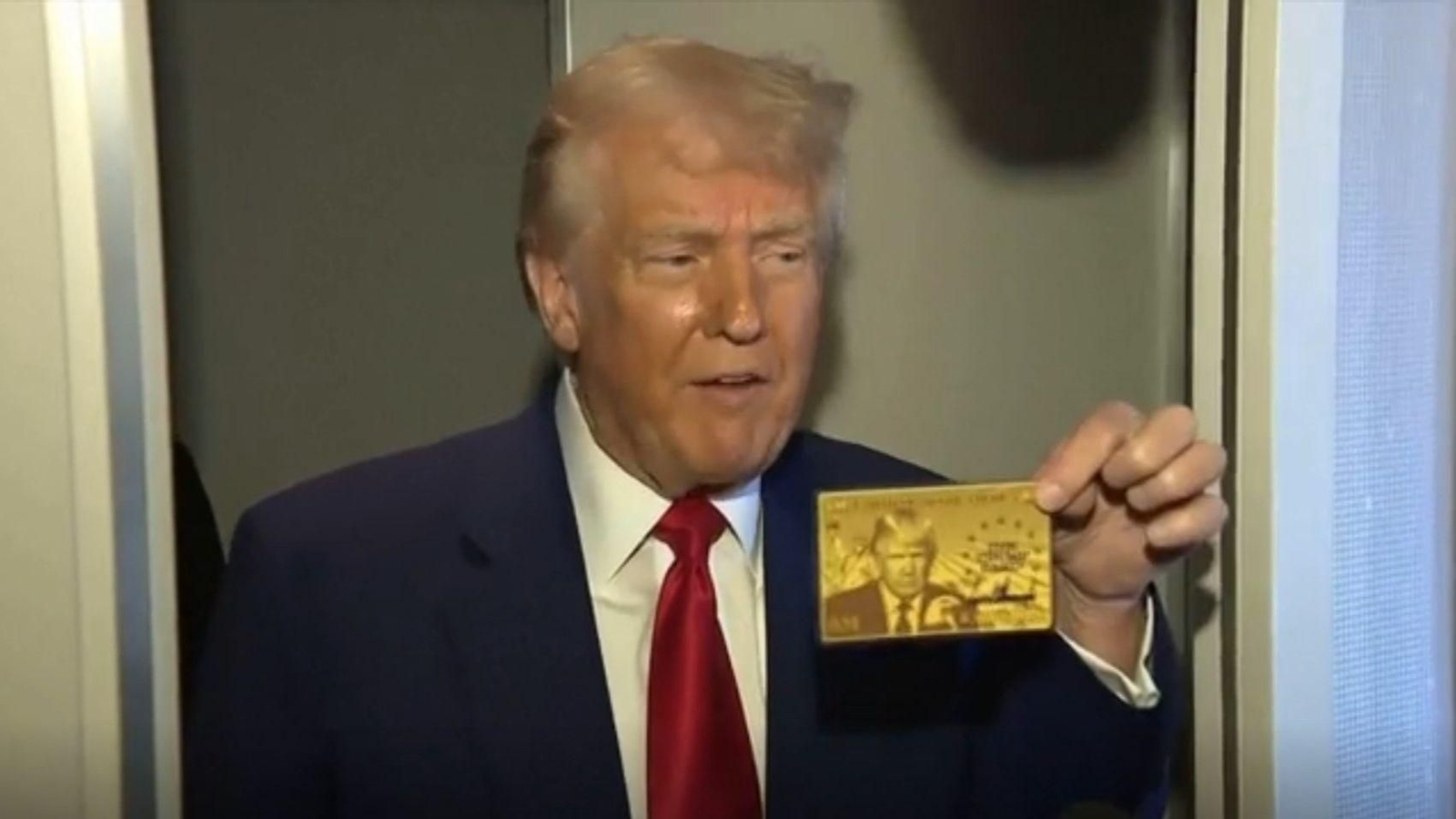 Donald Trump con el permiso de residencia