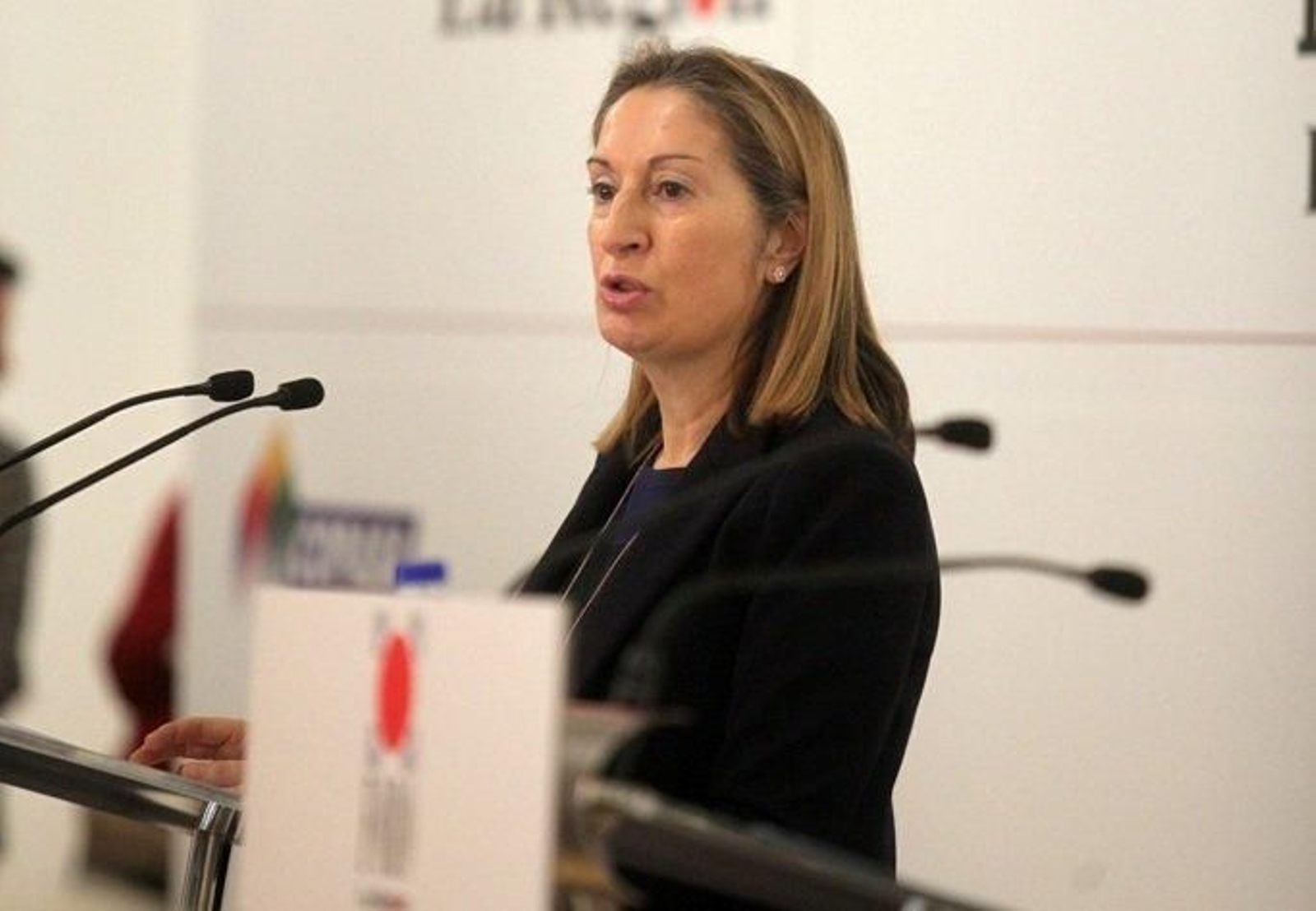 Ana Pastor, respondiendo a las preguntas.