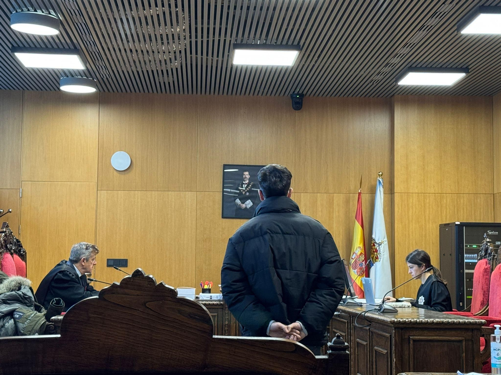 El acusado, en el Penal 1 de Ourense.