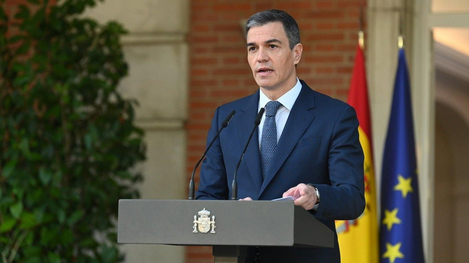 Sánchez anuncia el reconocimiento del Estado de Palestina. // E.P.