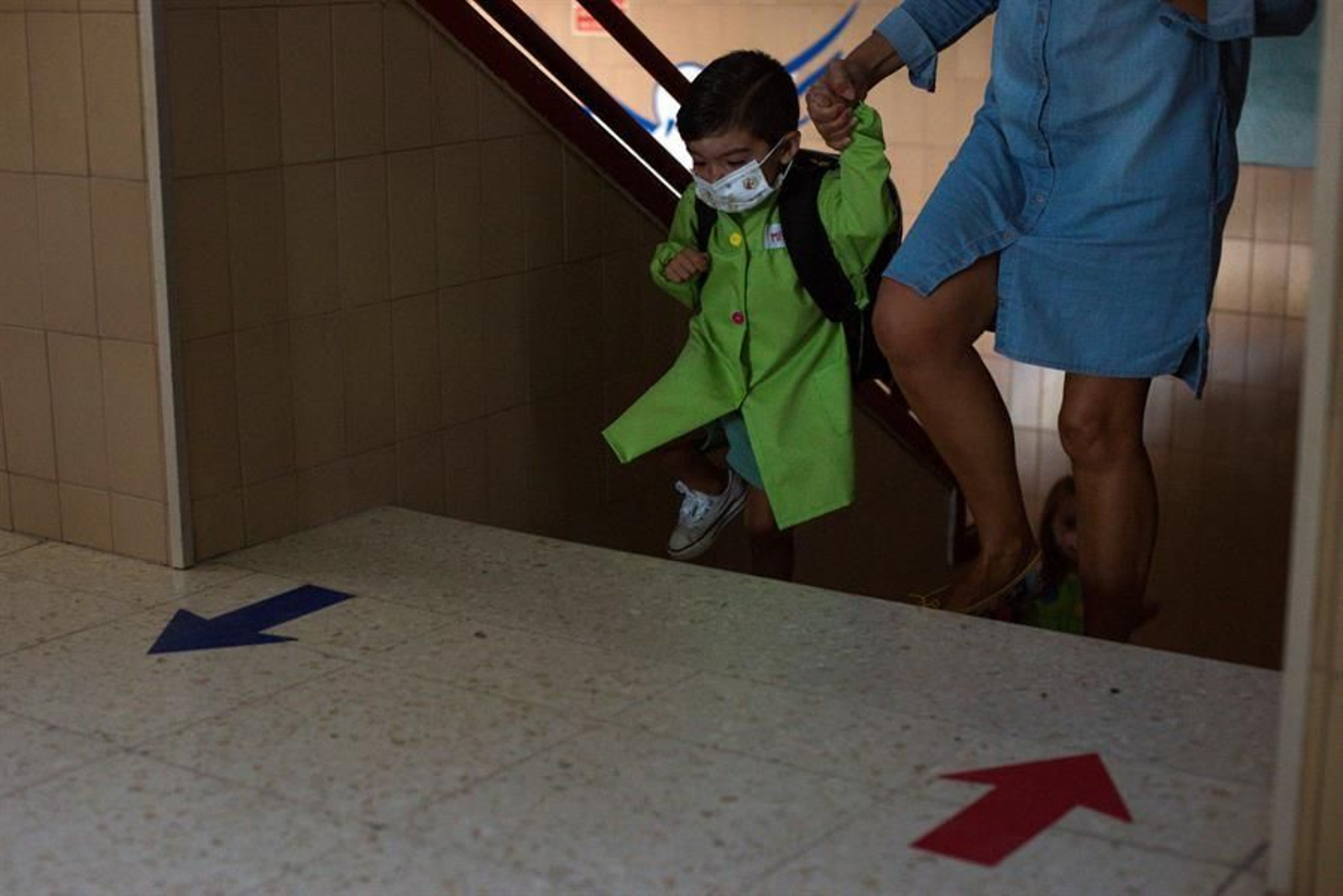 Un alumno de Infantil. // EFE