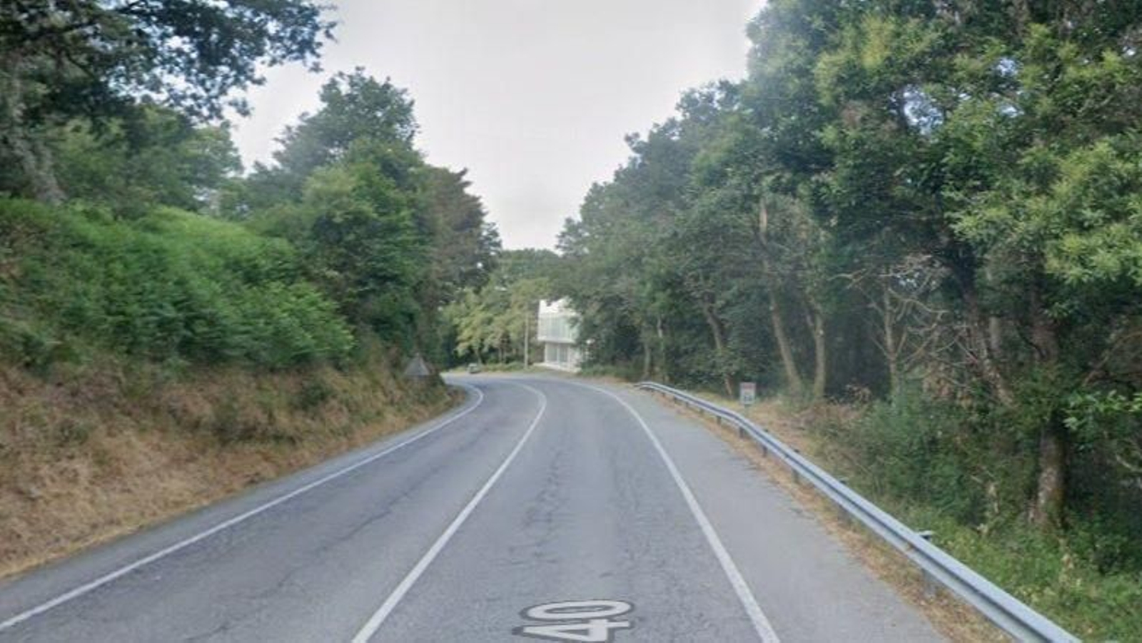 El punto kilométrico de la OU-540 a su paso por Bande en el que sucedió el accidente