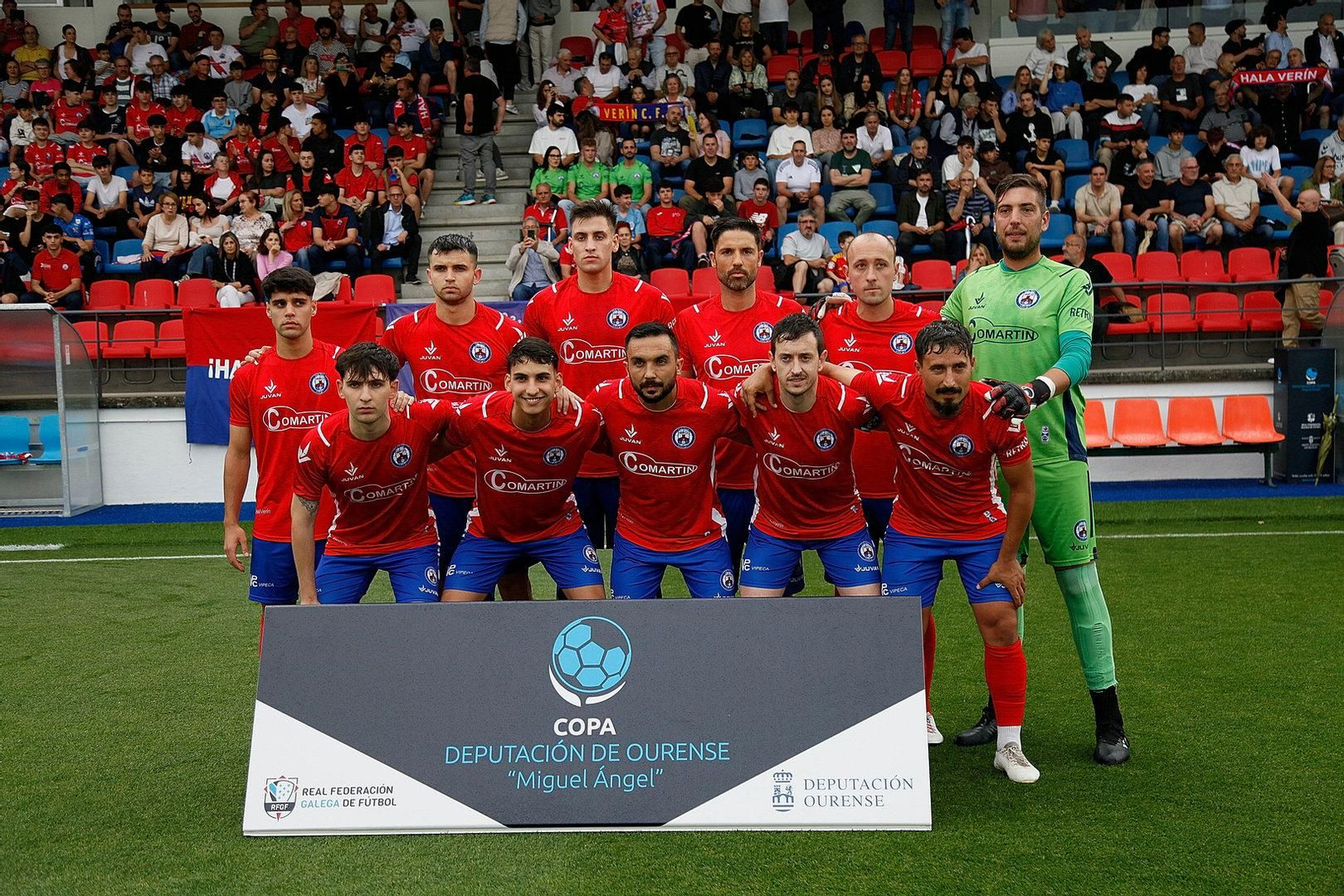 La alineación del Verín CF.