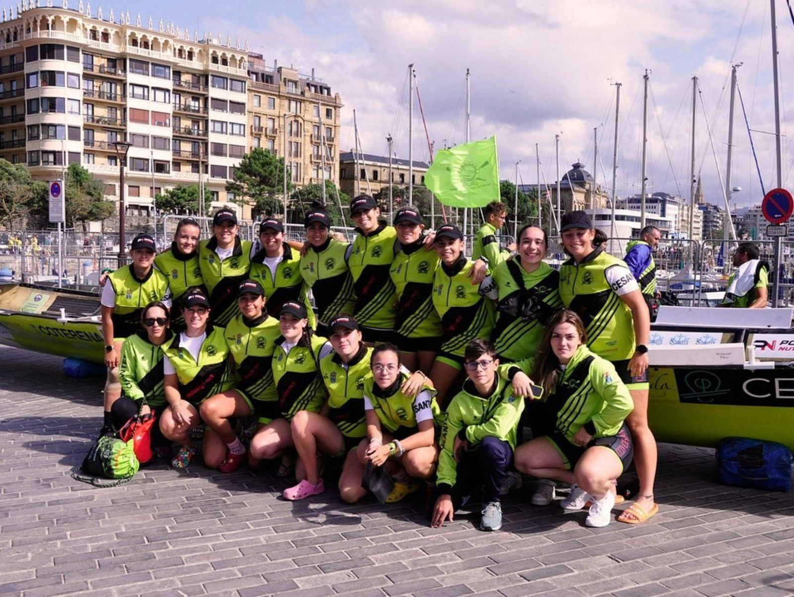 La trainera femenina acudió la pasada temporada a la eliminatoria de la Kontxa.