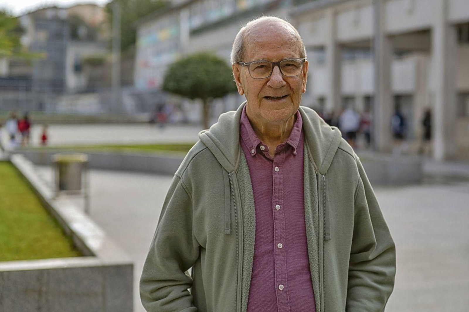 Samuel Iribértegui en los Salesianos de Ourense.