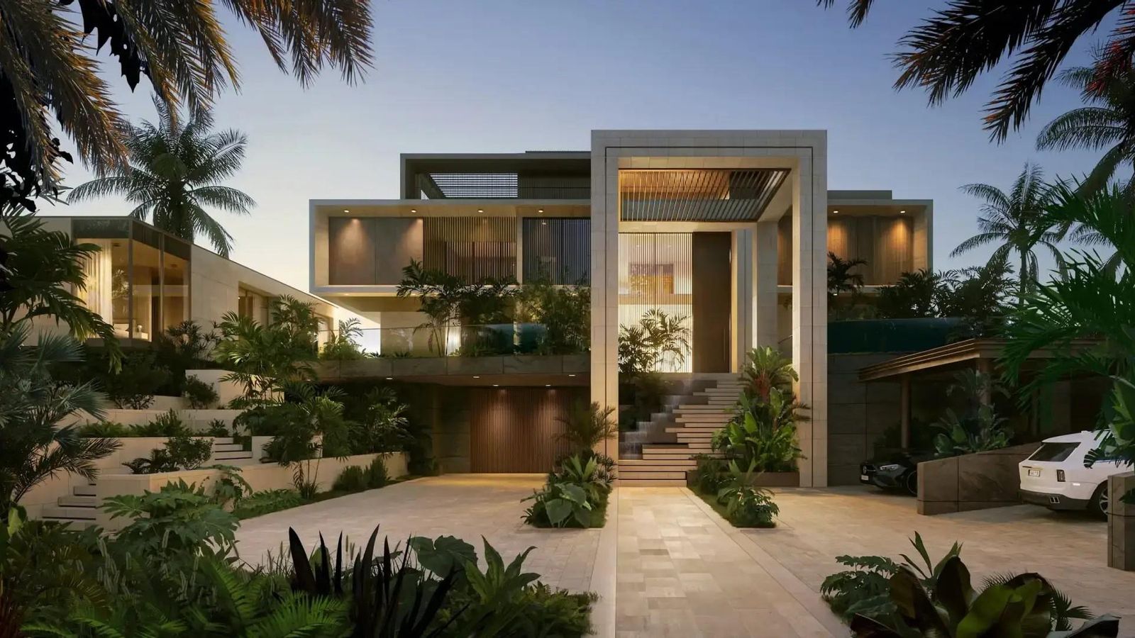 Render de una de las mansiones de Abu Dhabi
