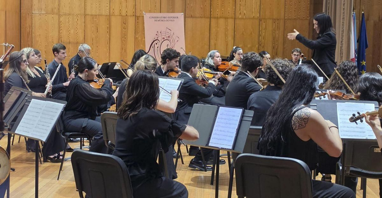 A estrea da orquestra da Universidade de Vigo foi en xuño no auditorio Martín Códax.