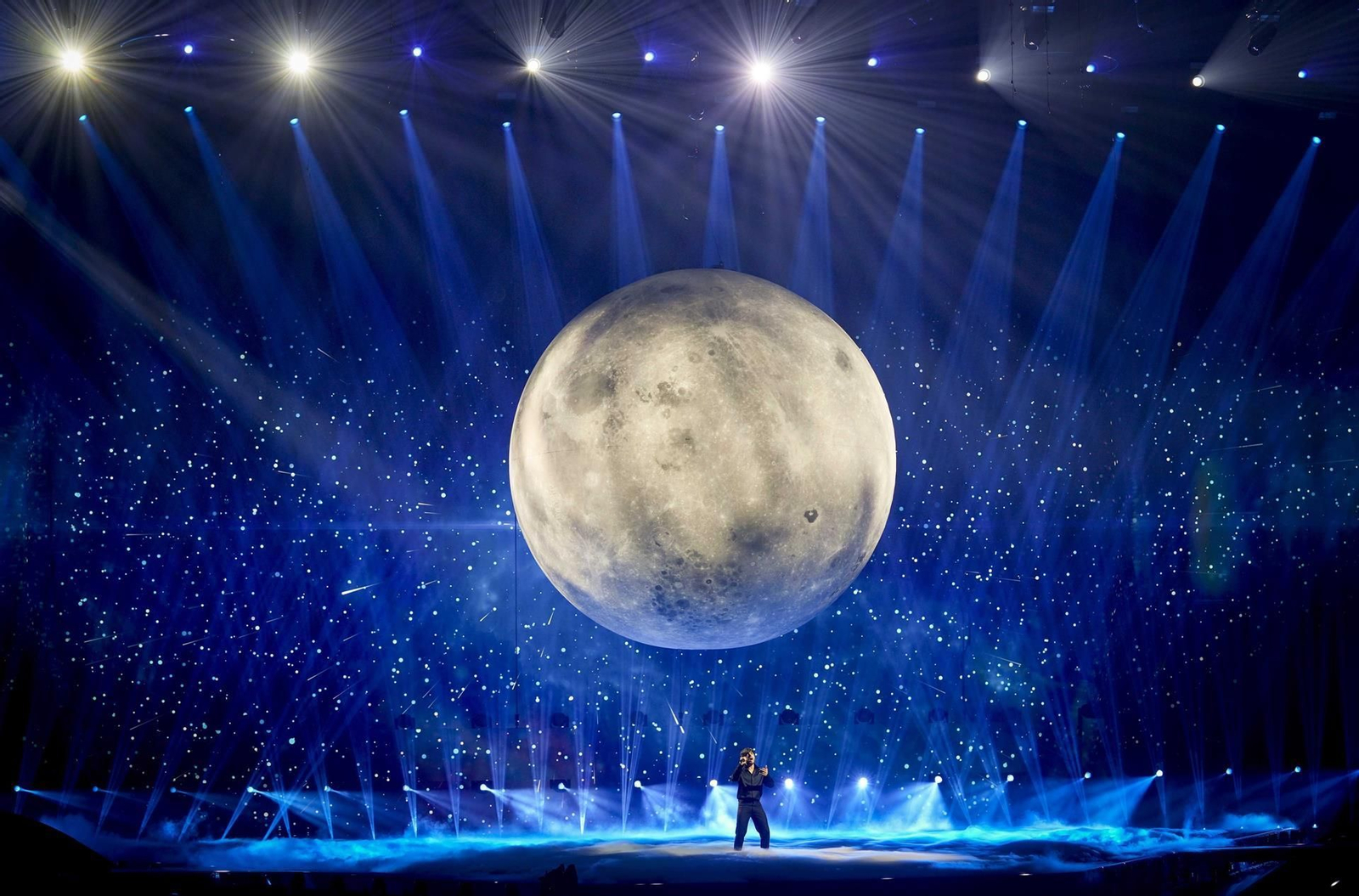 Blas Cantó, durante los ensayos en Eurovisión 20921. // EFE