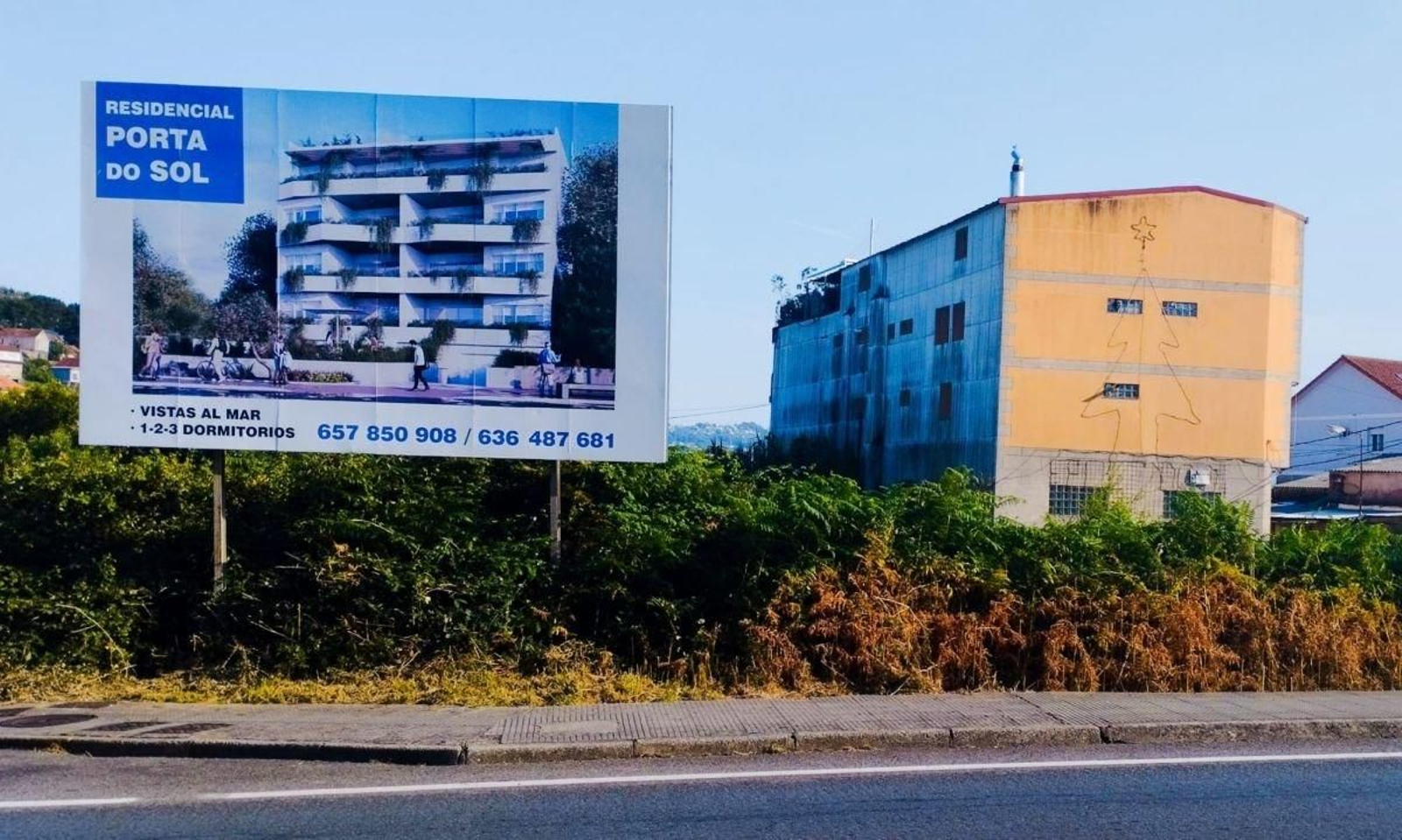 Una promoción inmobiliaria en la parroquia de Meira, Moaña.