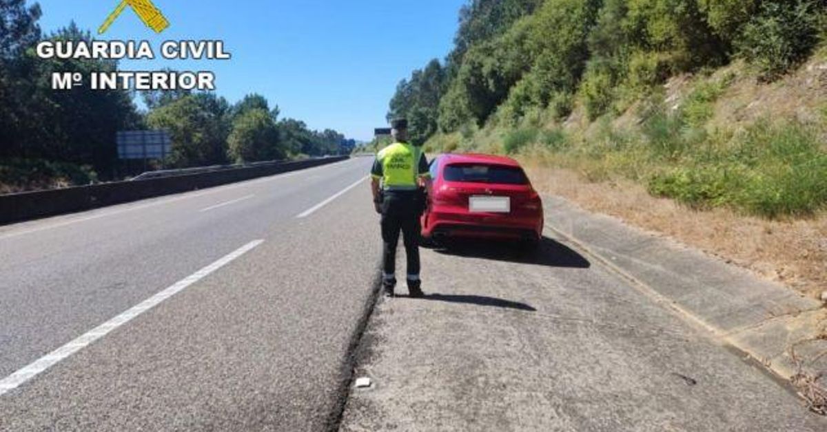 Un conductor en Galicia pillado a 229 km/h y dando positivo en dos drogas