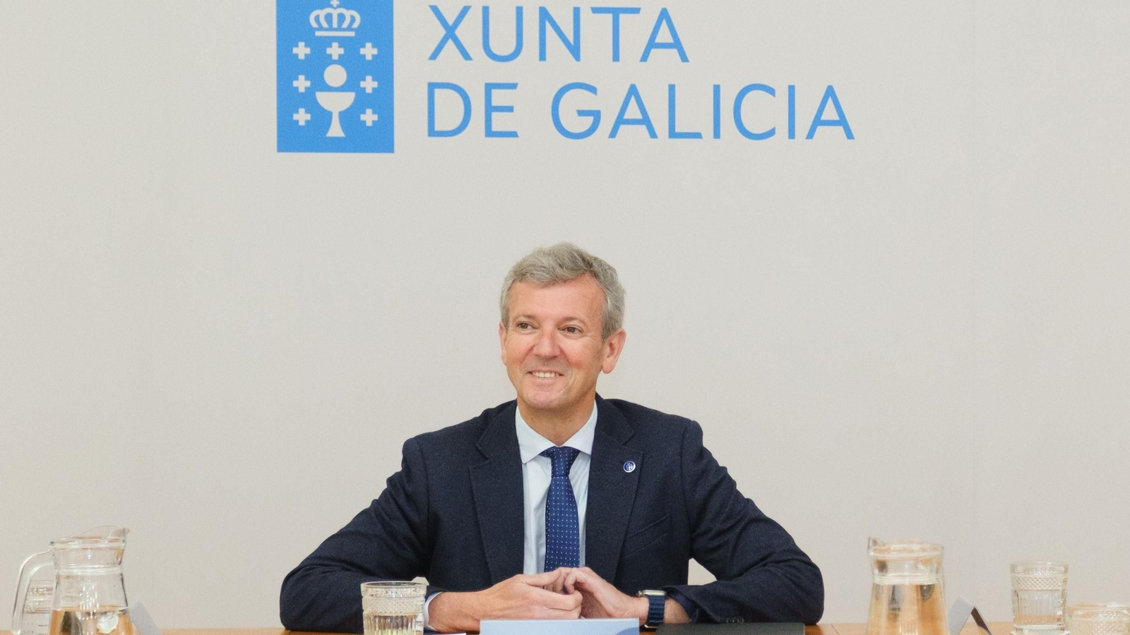 Alfonso Rueda, en el Consello de la Xunta