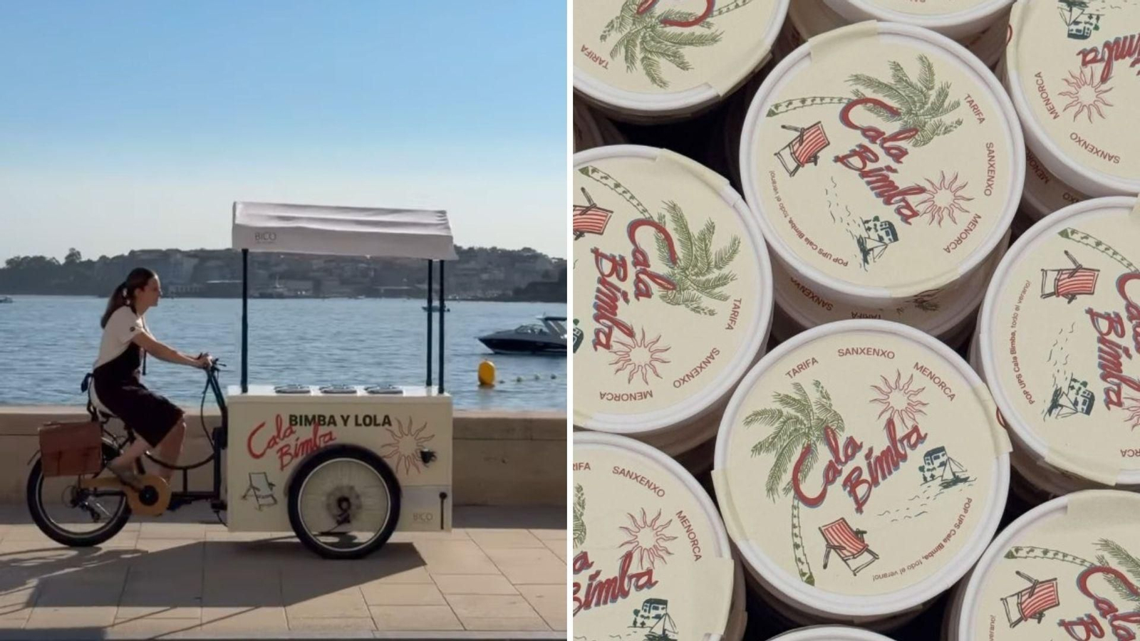 'Cala Bimba', el nuevo helado de Bimba y Lola y Bico de Xeado.