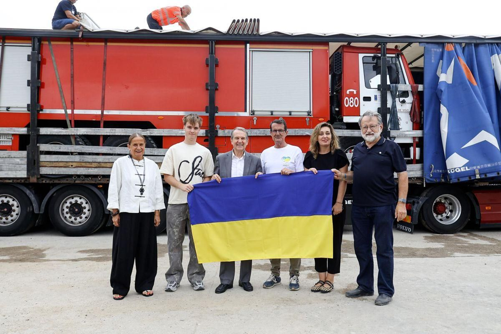 El Concello de Vigo dona dos camiones de bomberos a Ucrania