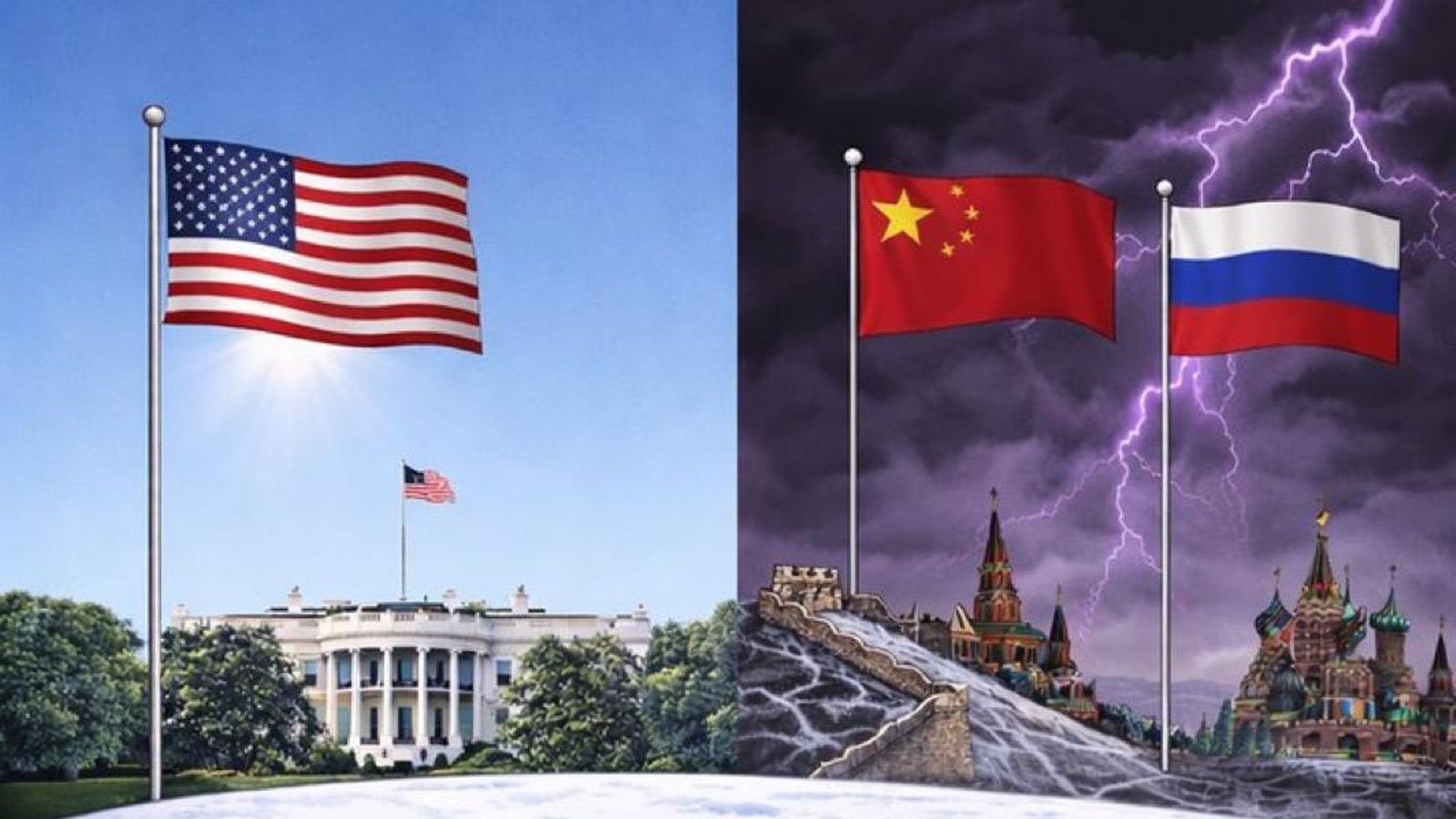 Imagen publicada por la Casa Blanca sobre el futuro de Groenlandia