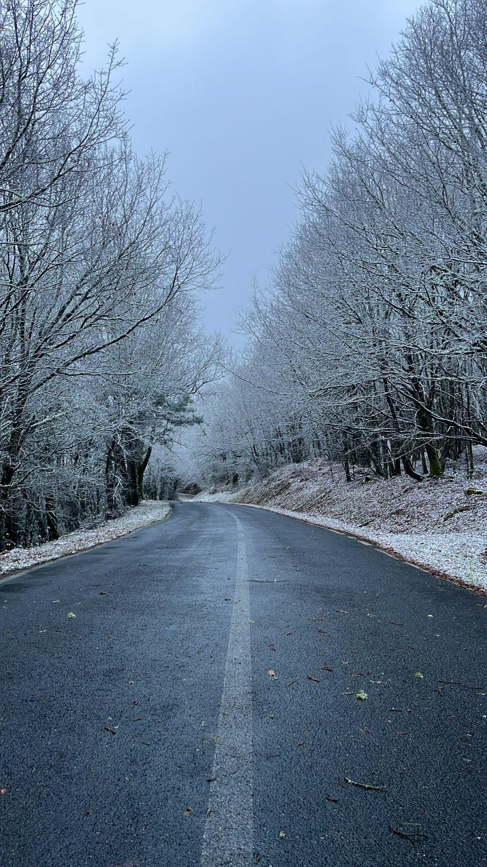 Galería | La borrasca Ingrid y la nieve pintan de blanco la provincia de Ourense, en imágenes