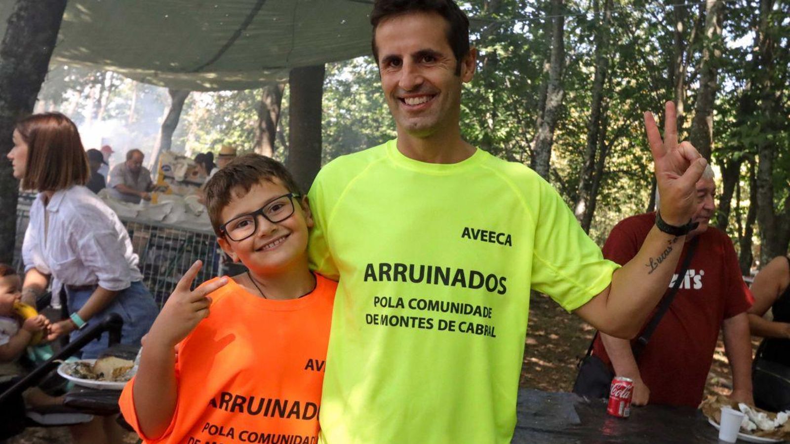 Lucas y Chema, asistentes.