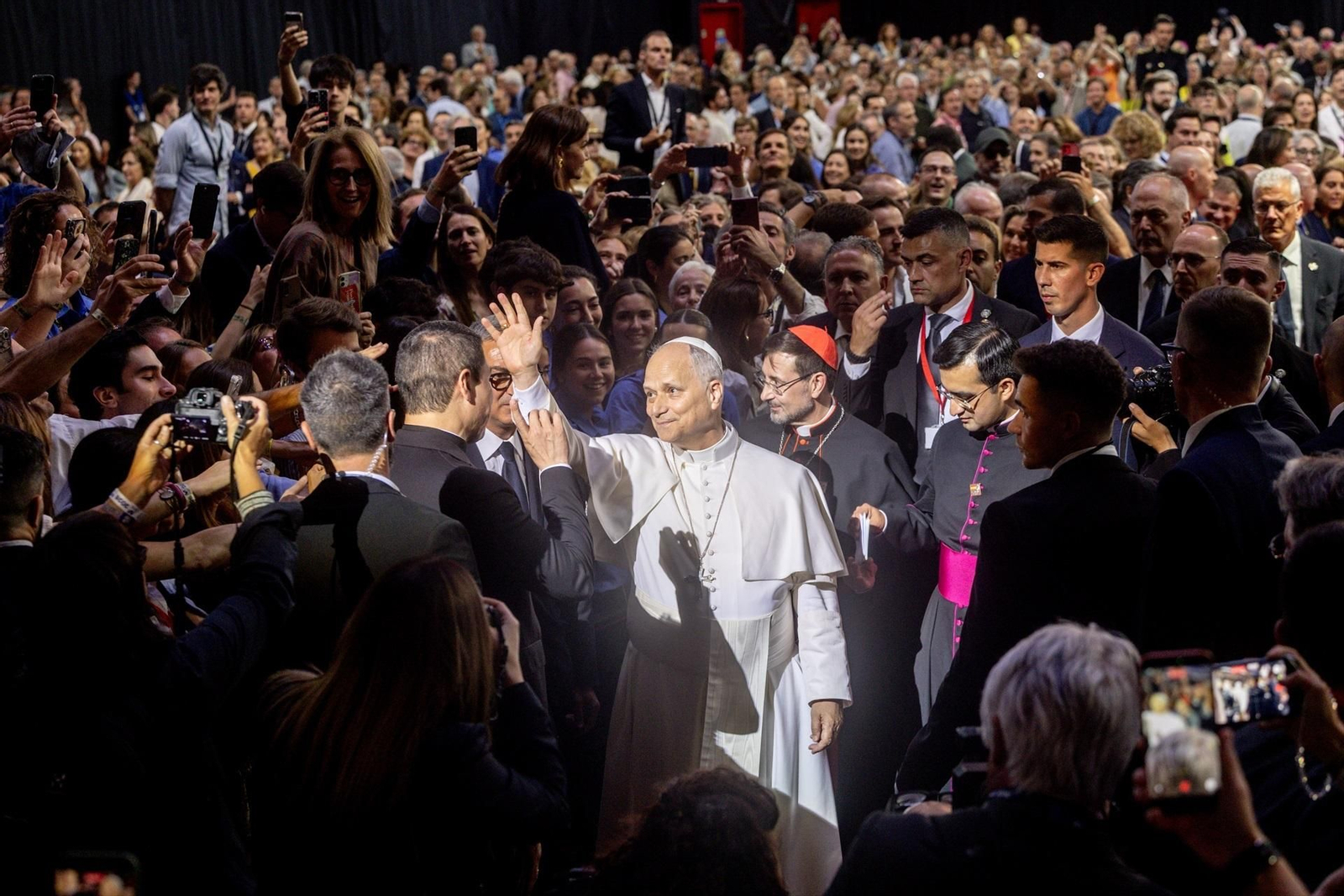 Galería | La segunda jornada del papa León XIV en Madrid, en fotos