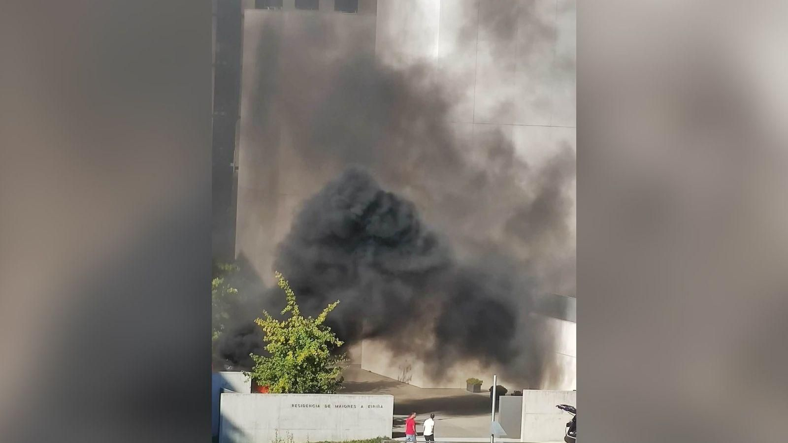 Incendio en la residencia A Eiriña.