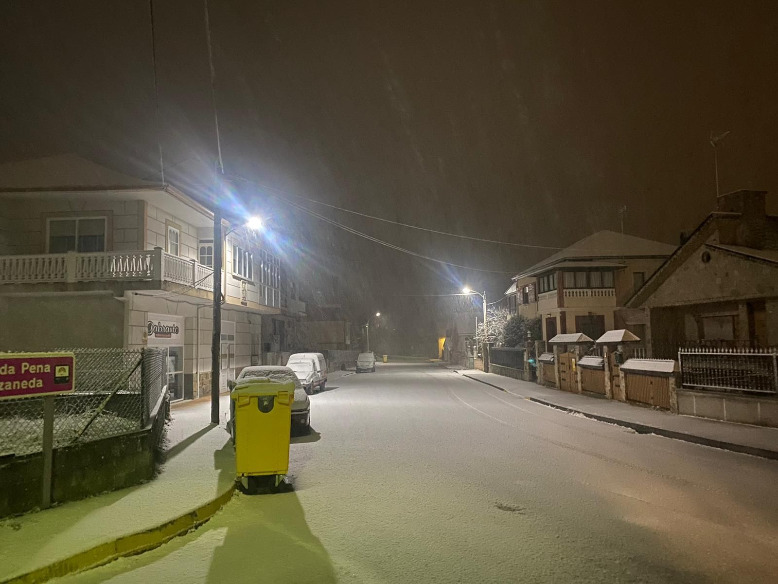 Nieve en la provincia de Ourense