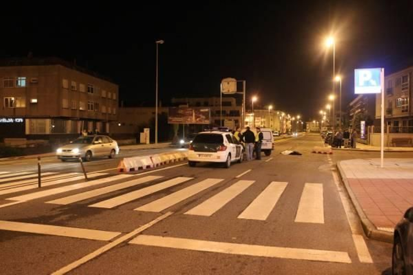 El accidente se produjo en una zona de escasa visibilidad. Foto: Alberte