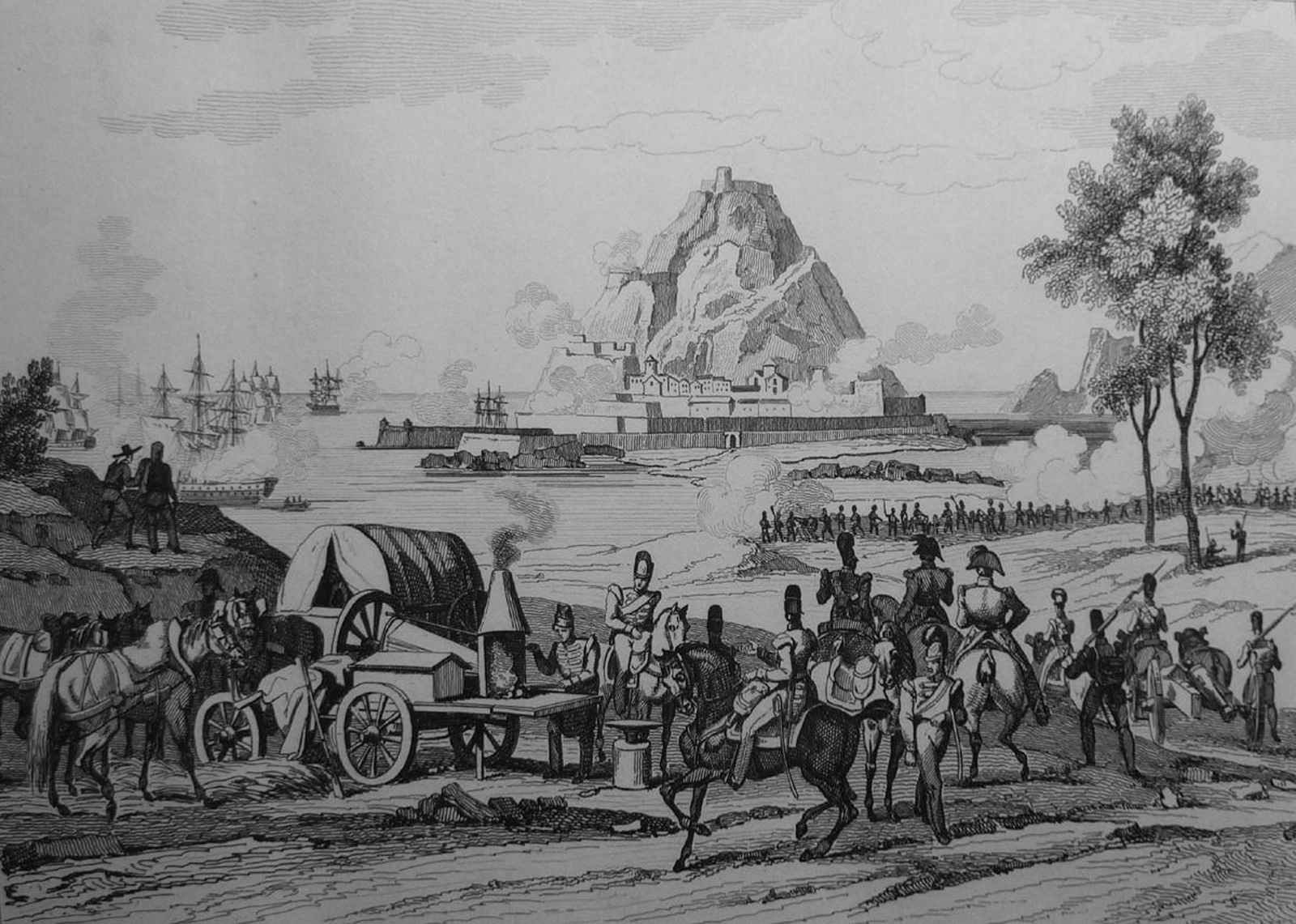 Los "Cien mil hijos de San Luis" a su entrada por el Bidasoa.