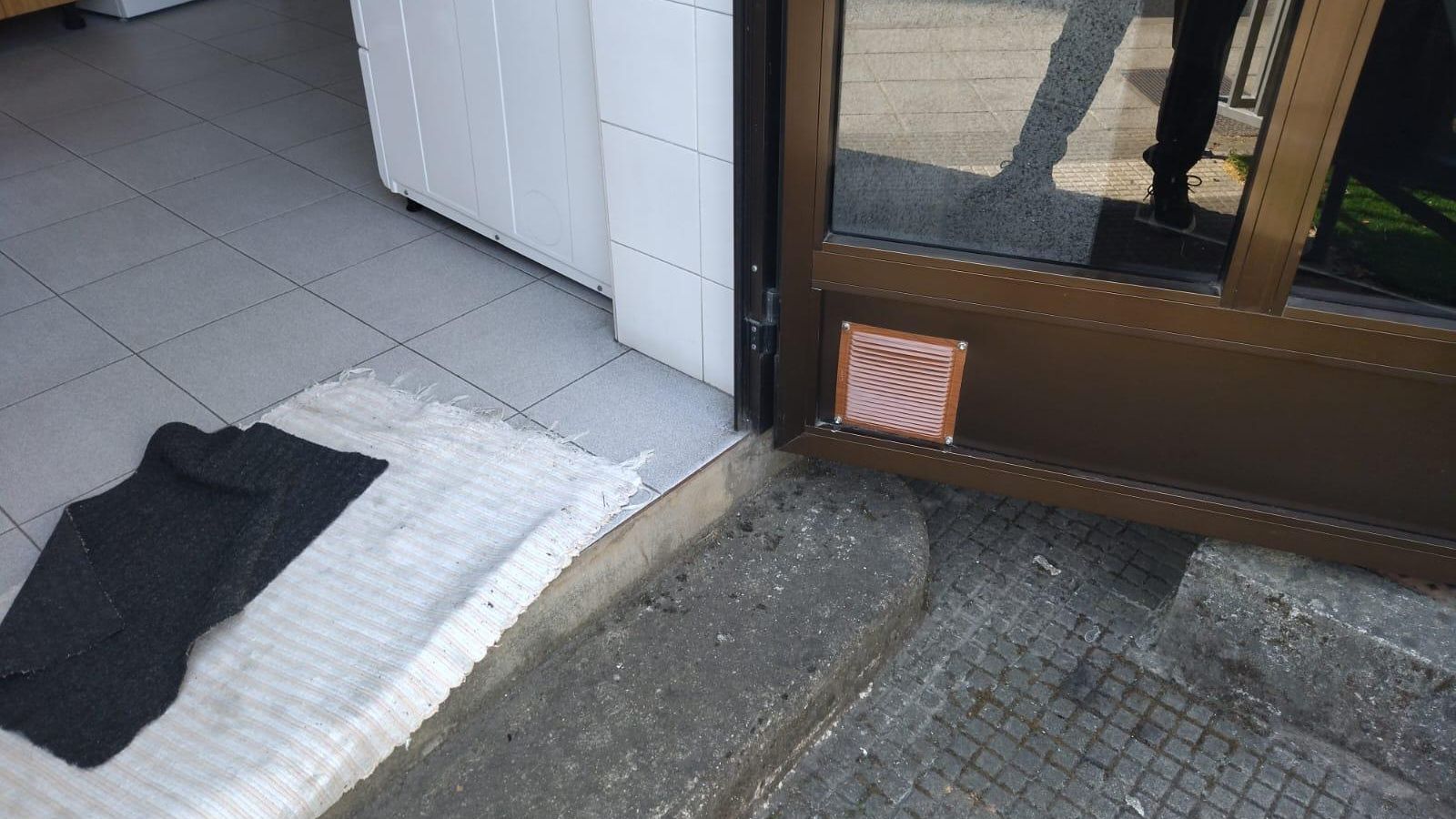 Lugar por el que accedieron los ladrones a la guardería.